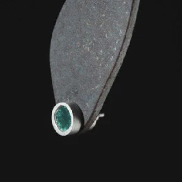 Blue Diamond Stud Earring (single)