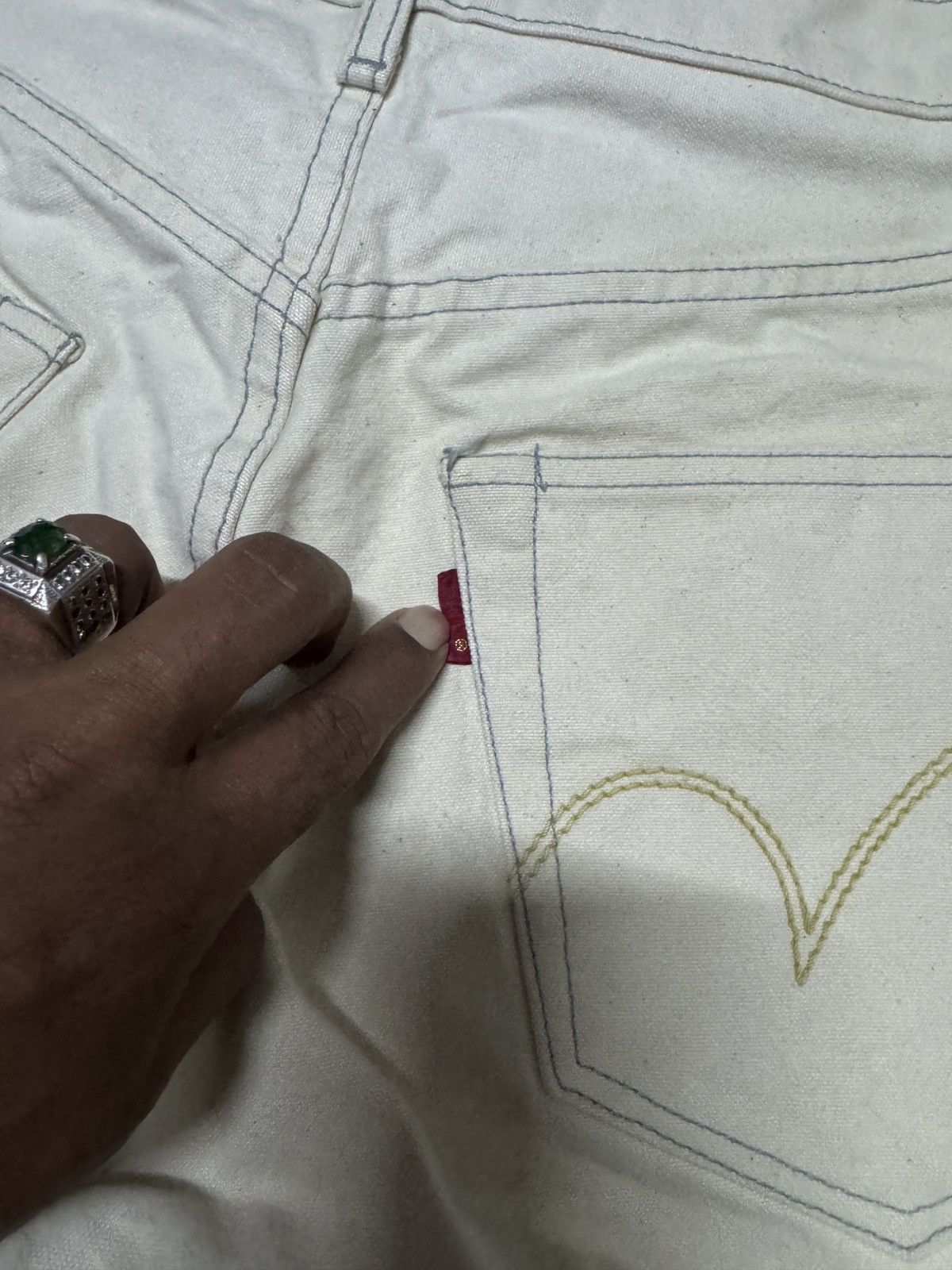 Levi's Vintage Levis 501 Red Loop coated jeans Size US 31 - 6 Thumbnail