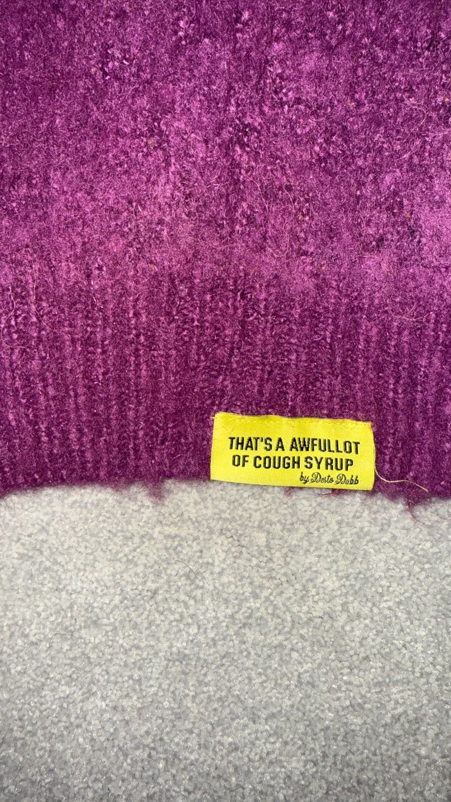 Awful Lot of Cough Syrup Awful Lot of Cough Syrup Mohair Crewneck Size US L / EU 52-54 / 3 - 4 Thumbnail