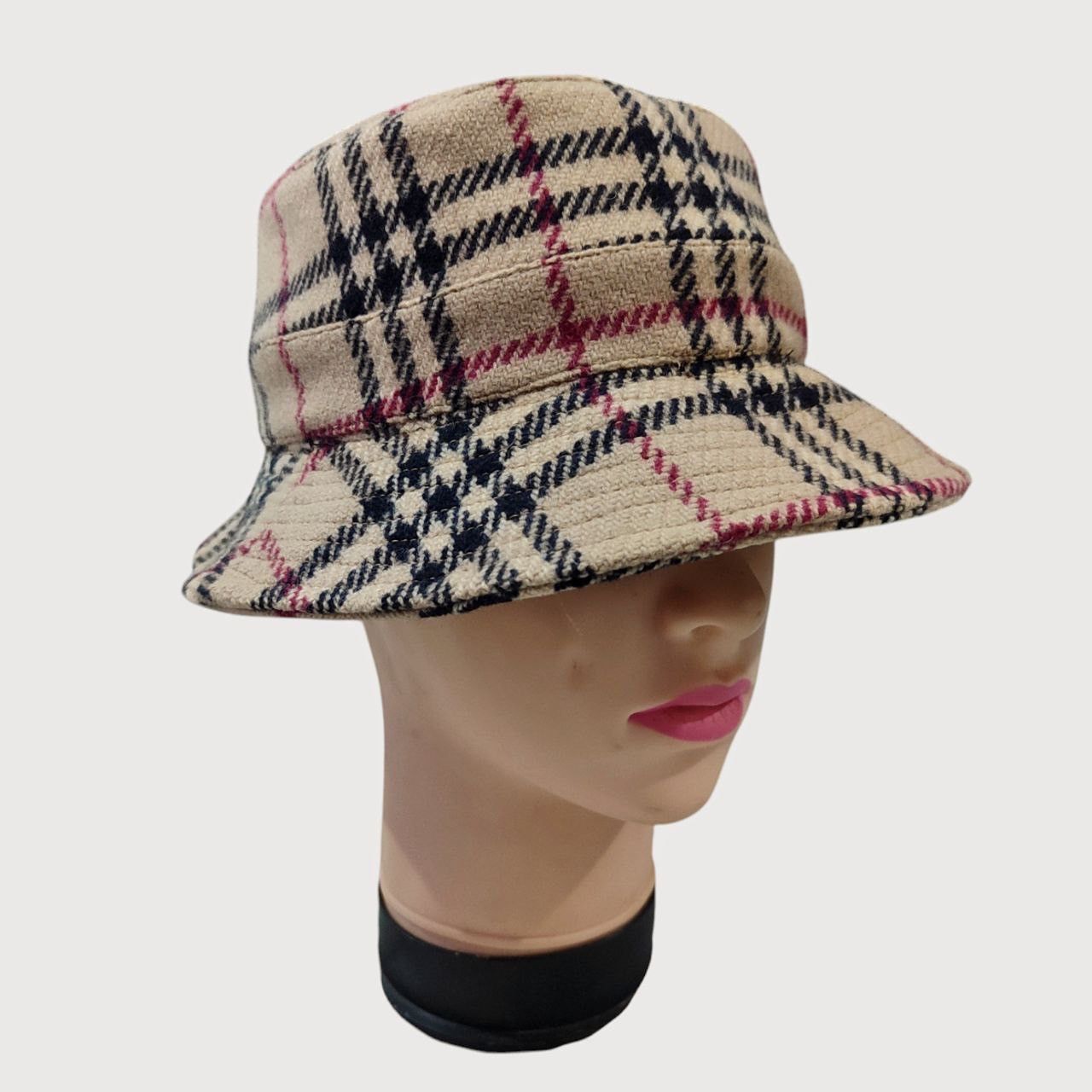 Burberry × Vintage Vintage Burberry wool bucket hat Size ONE SIZE - 5 Thumbnail