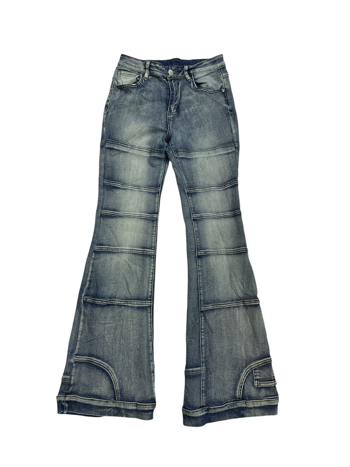 Tornado Mart 2000s Shein Flare Hagi Style Jeans Y2K Goa Lgb Avant Garde Size US 31 - 1 Thumbnail