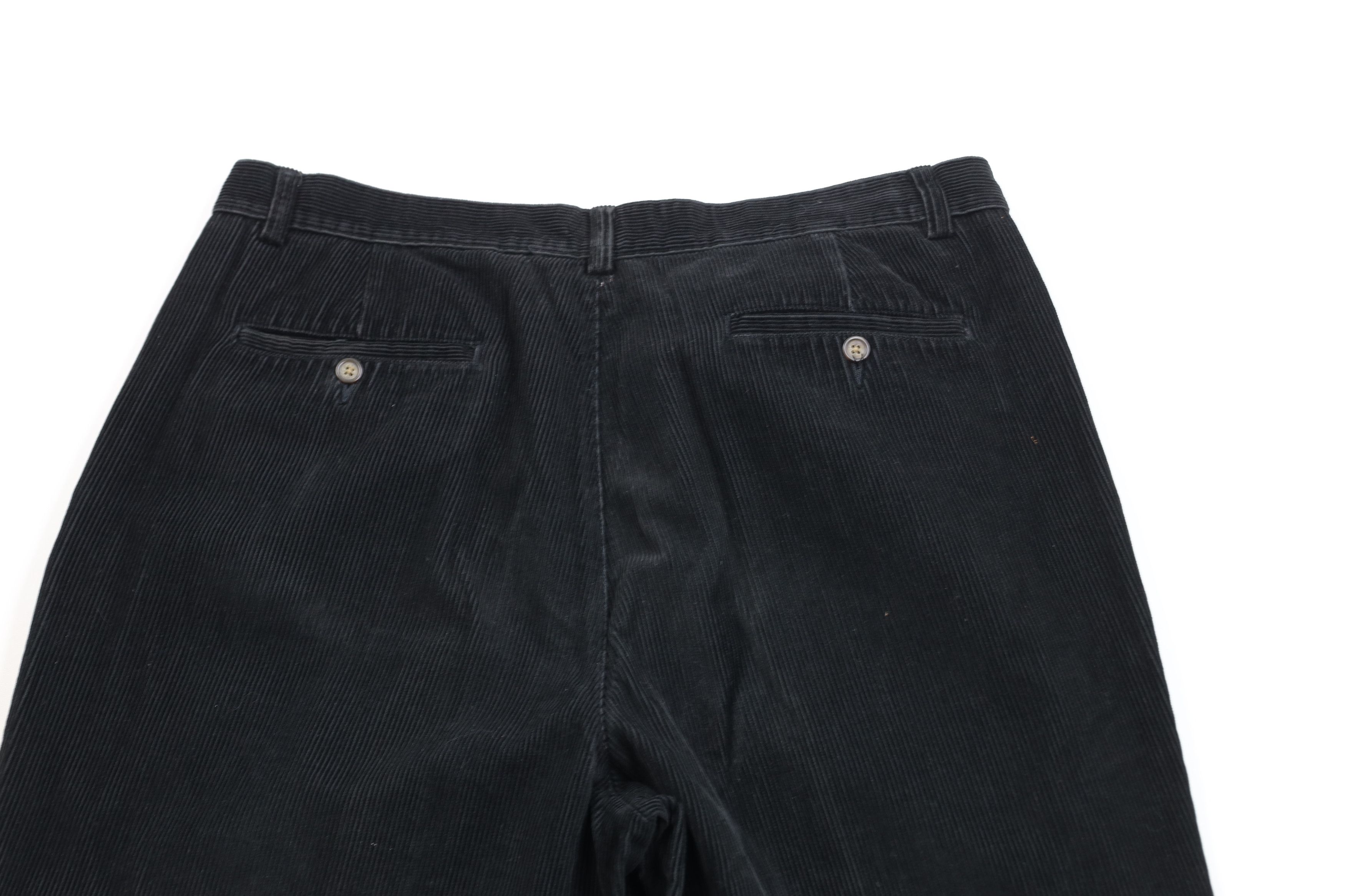 Vintage Vintage 90s Streetwear Cuffed Wide Leg Corduroy Pants Black Size US 38 / EU 54 - 11 Thumbnail