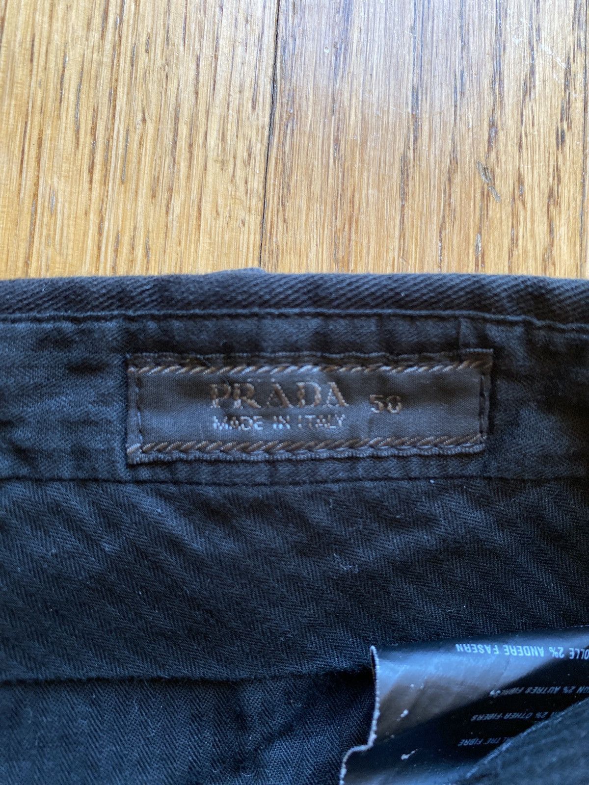 Prada Prada Vintage Chino Pants Black Sz 50 EU Size US 34 / EU 50 - 6 Thumbnail
