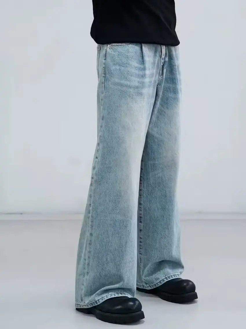Designer × Japanese Brand Faded blue washed yuppie loose baggy jeans Size US 32 / EU 48 - 6 Thumbnail