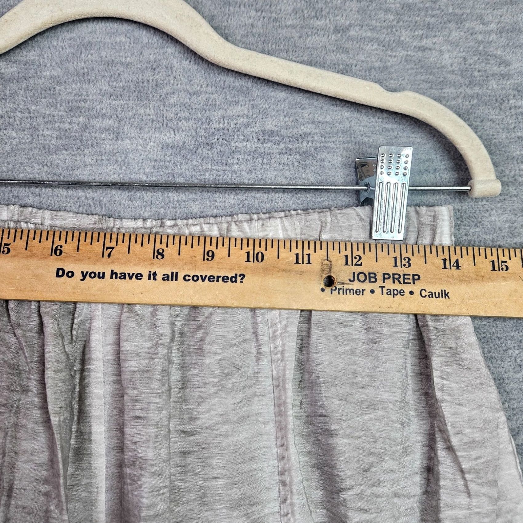 Vintage KIYO Women's Gray Stretch Pants Size M Elastic Waist Regular Fit Casual Size 32" / US 10 / IT 46 - 3 Thumbnail