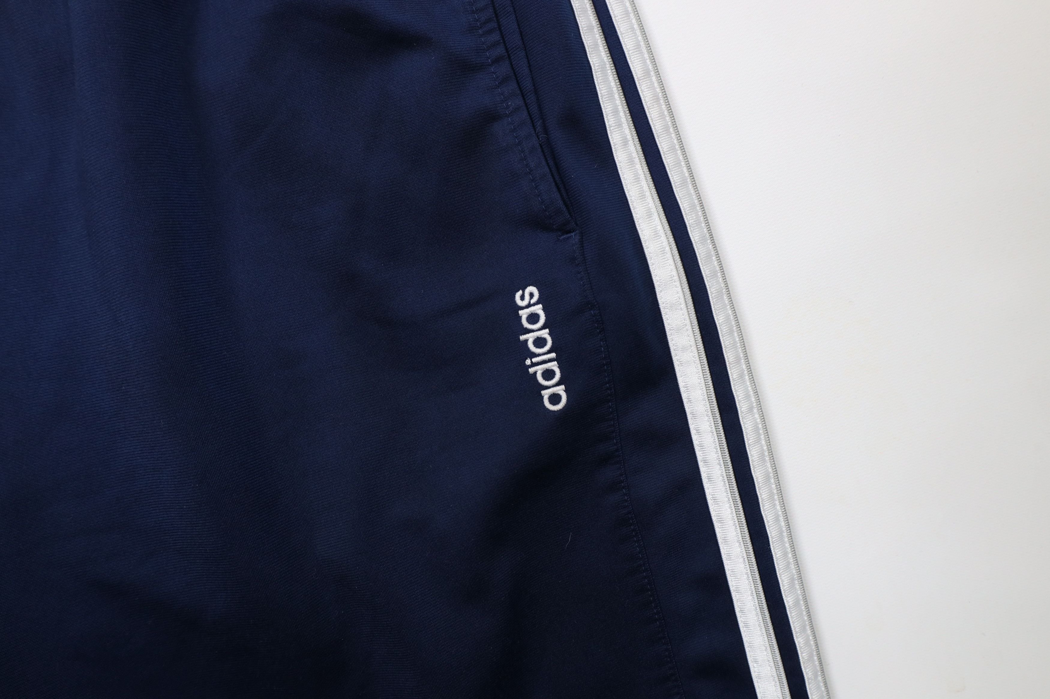 Adidas × Vintage Vintage Y2K 2005 Adidas Spell Striped Wide Leg Pants Blue Size US 38 / EU 54 - 8 Thumbnail