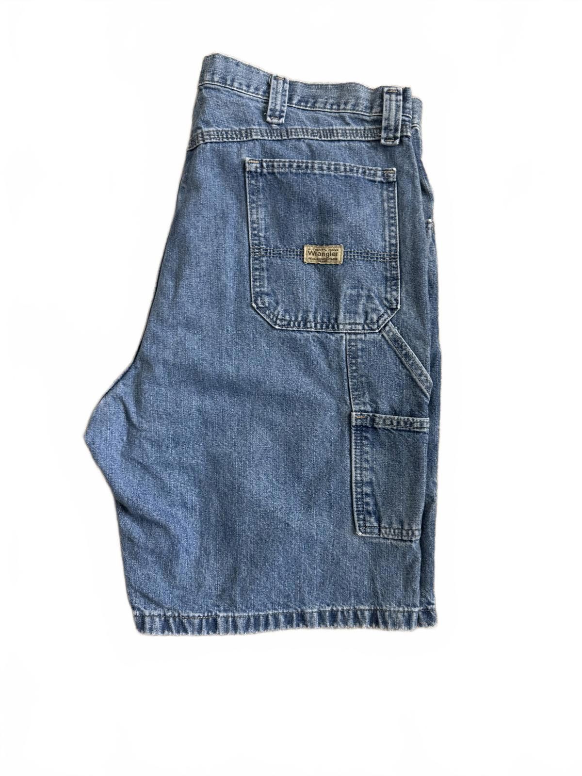 Designer Mens Vintage Y2K Wrangler Carpenter Basic Denim Jean Shorts Size US 38 / EU 54 - 4 Thumbnail