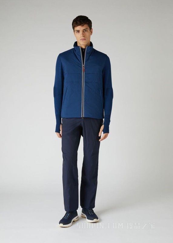 Loro Piana o1loc1c0125 Bomber Jacket in Blue Size US XS / EU 42 / 0 - 6 Thumbnail