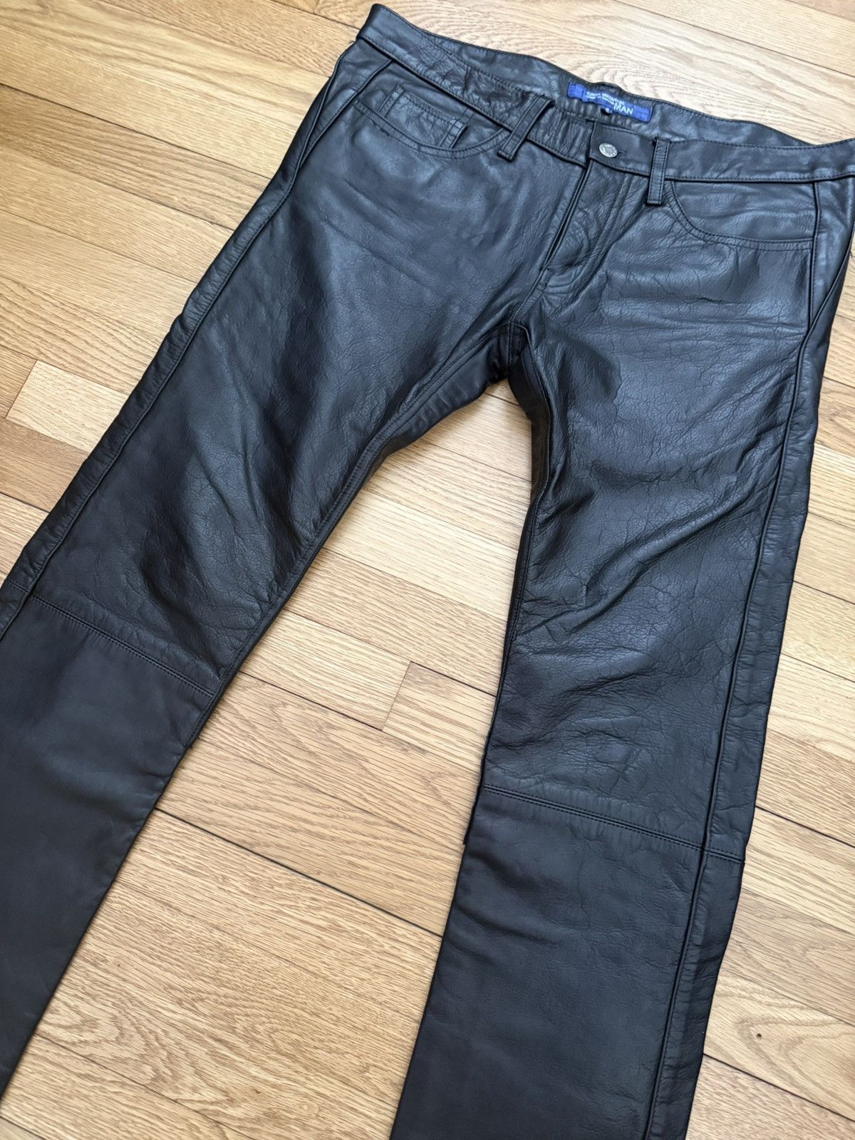 Junya Watanabe × Supreme Junya Watanabe leather pants CDG AD2007 cowhide Size US 31 - 3 Thumbnail