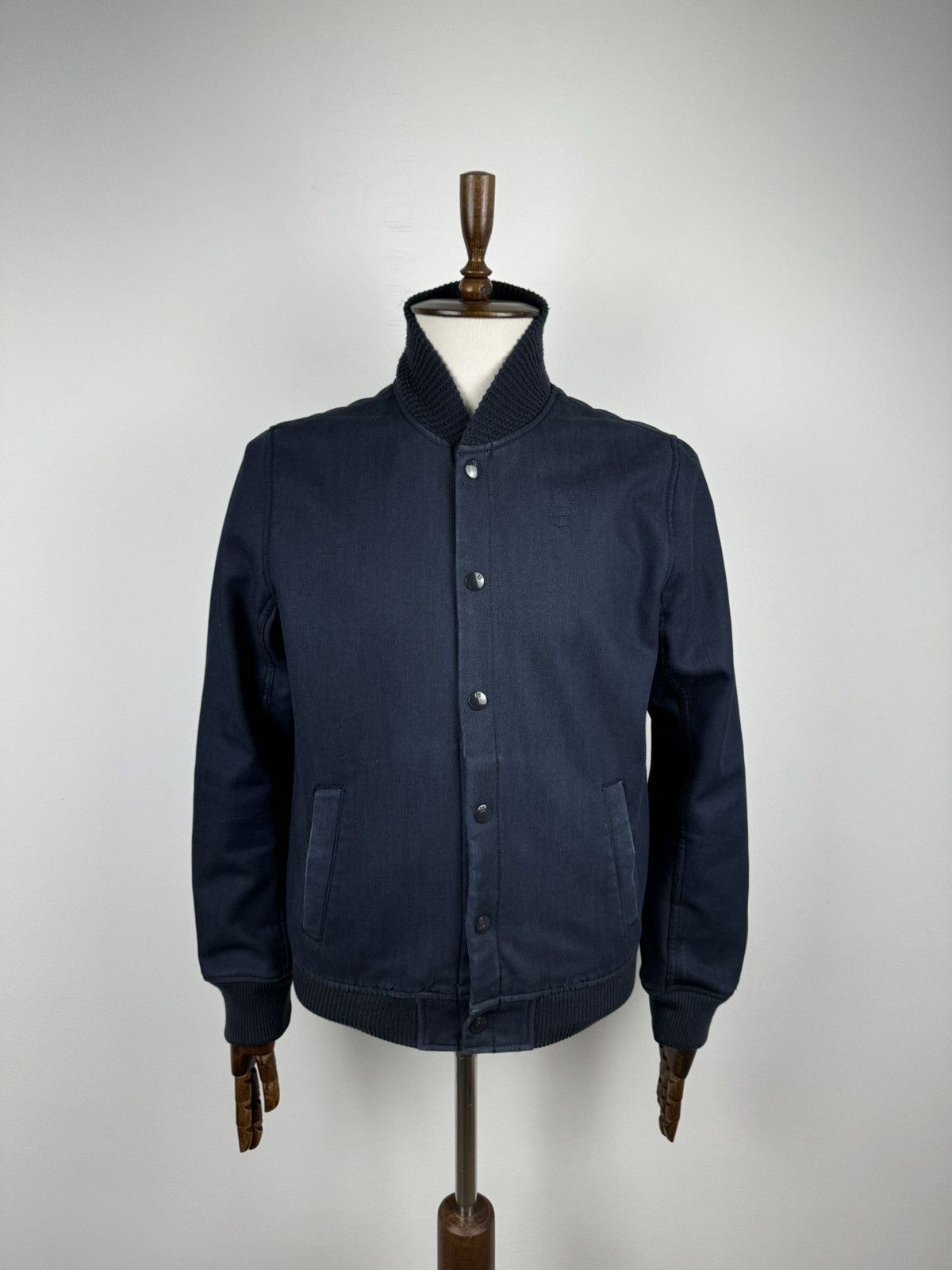 G-Star Men’s G-Star Raw Fleece Denim Bomber Jacket size L Size US L / EU 52-54 / 3 - 1 Thumbnail