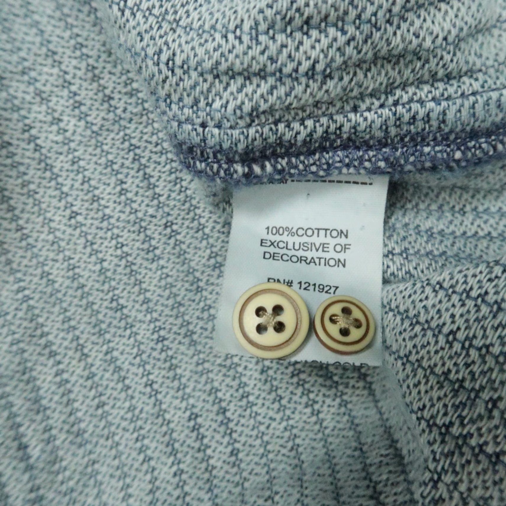 johnnie-O VINTAGE Johnnie O Shirt Mens L Indigo Blue Haskell Shacket Long Sleeve Button-Up Collared Pocketed Cotton Casual Workwear Size US L / EU 52-54 / 3 - 4 Thumbnail
