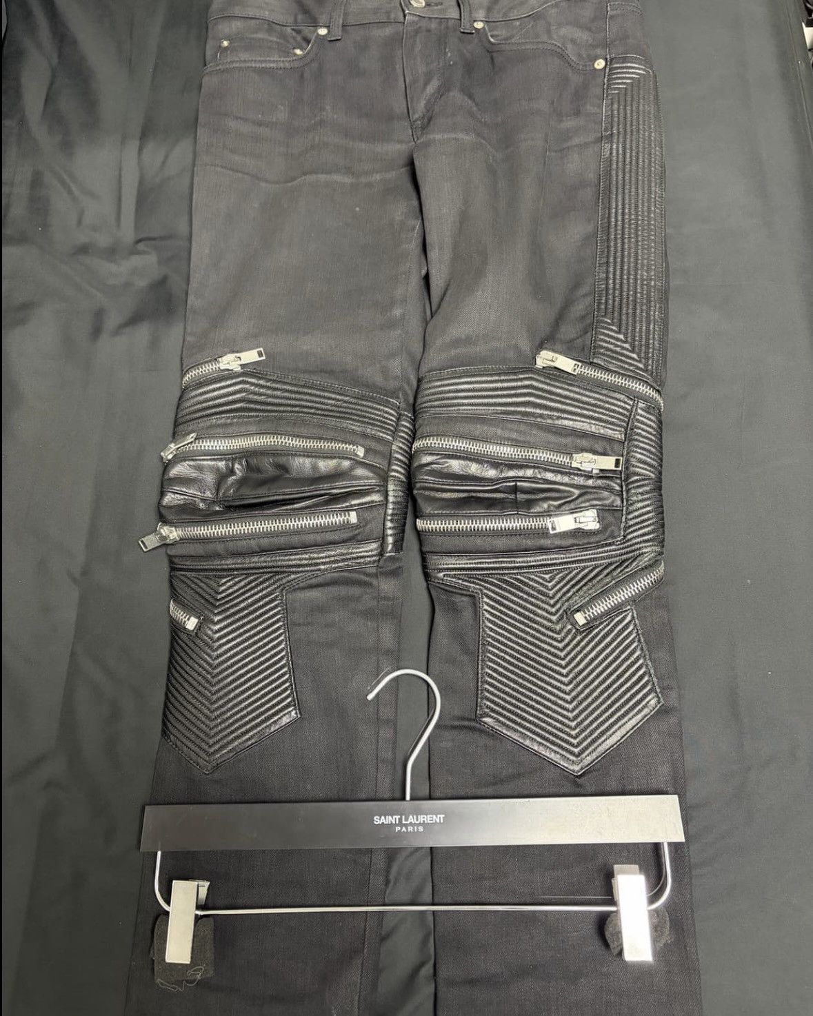 Saint Laurent Paris 17FW Saint Laurent Paris Motocross Biker Jeans Size US 31 - 2 Thumbnail
