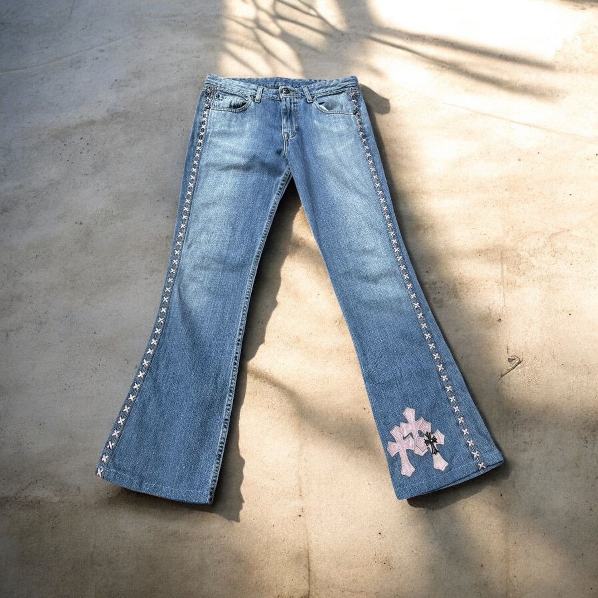 Chrome Hearts Chrome Hearts Vintage Cross Patch Levi Denim Size US 31 - 1 Thumbnail