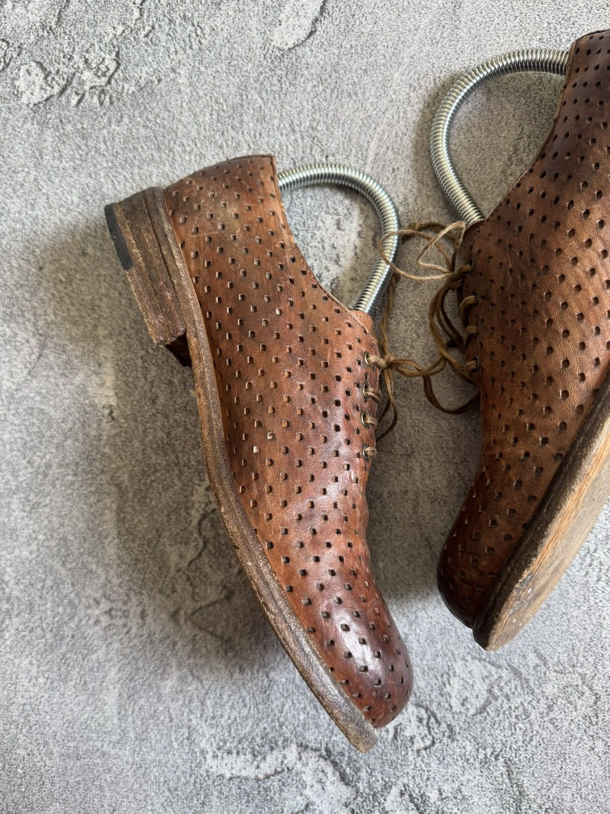 Shoto Shoto 37size leather handcrafted low top shoes boots retro Size US 7 / IT 37 - 10 Thumbnail