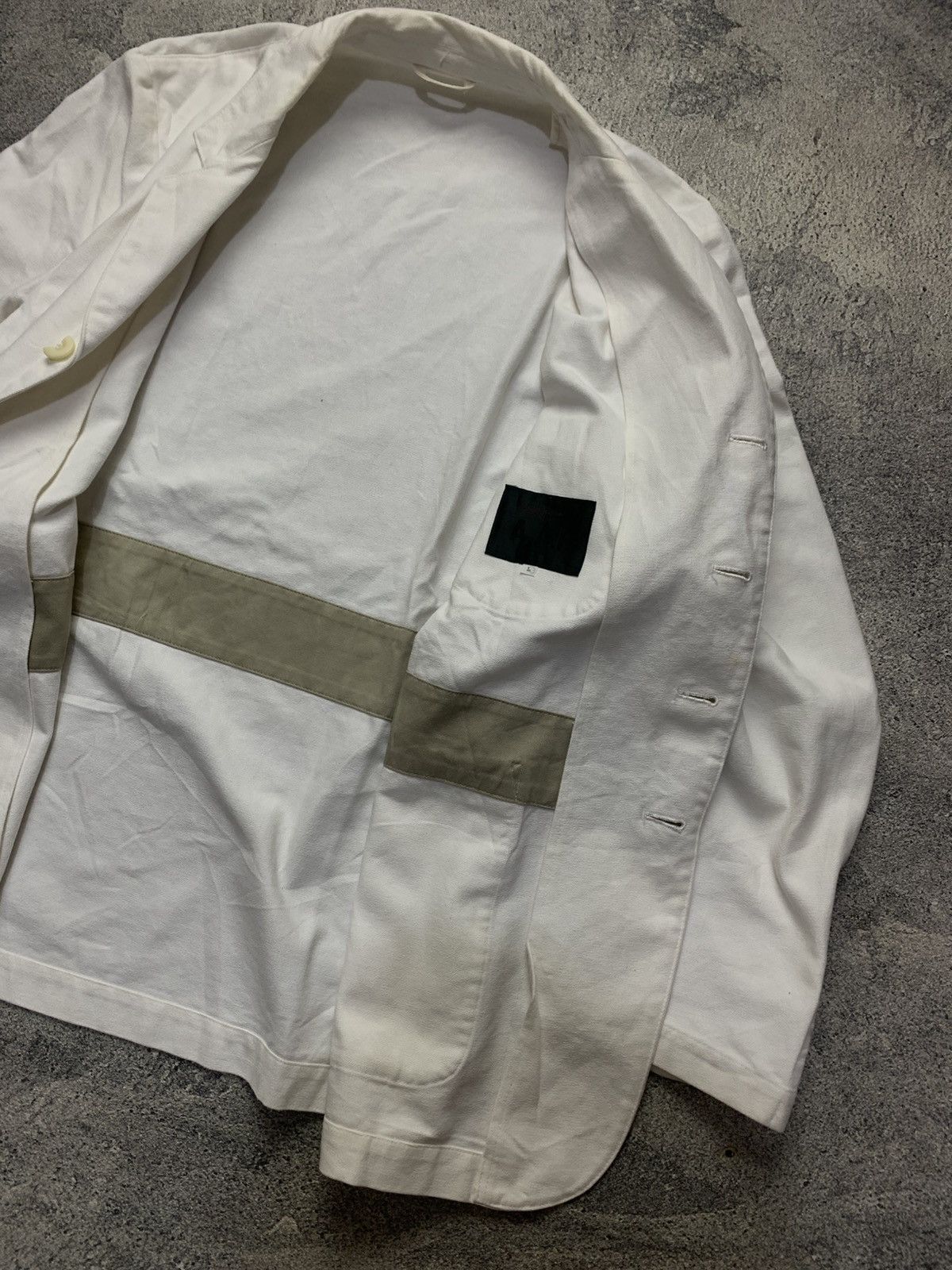 Yohji Yamamoto 🐍 Archived Yohji Yamamoto AAR D’urban Cotton Blazer Jacket Size US L / EU 52-54 / 3 - 6 Thumbnail