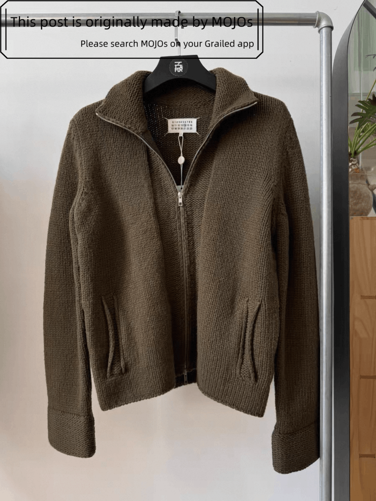 Maison Margiela Maison Margiela 17AW Knitwear Zip-up Jacket mojos1405124 Size US M / EU 48-50 / 2 - 3 Thumbnail