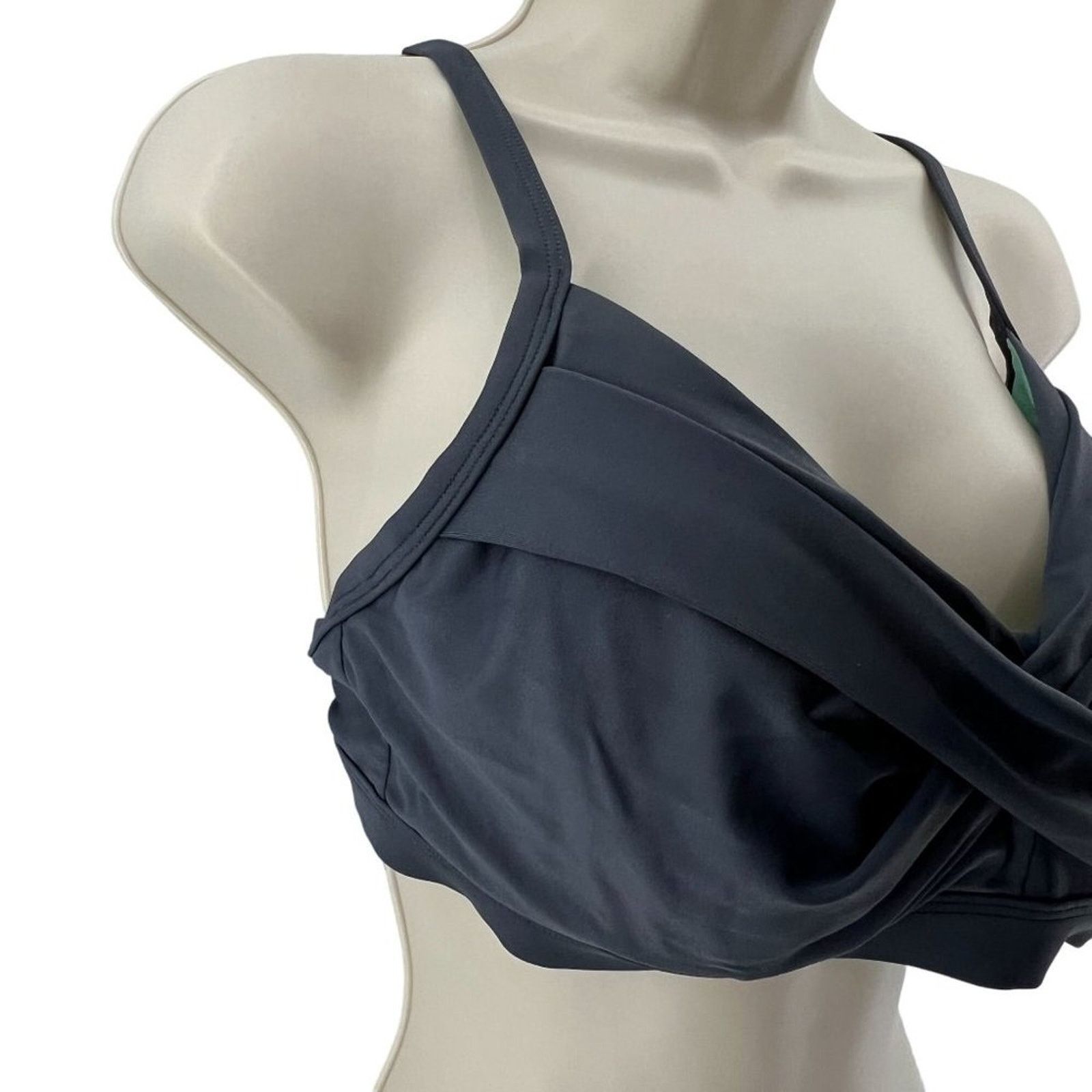 Athleta Athleta Twist Front Bikini Grey Womens 36D/DD Size ONE SIZE - 3 Thumbnail