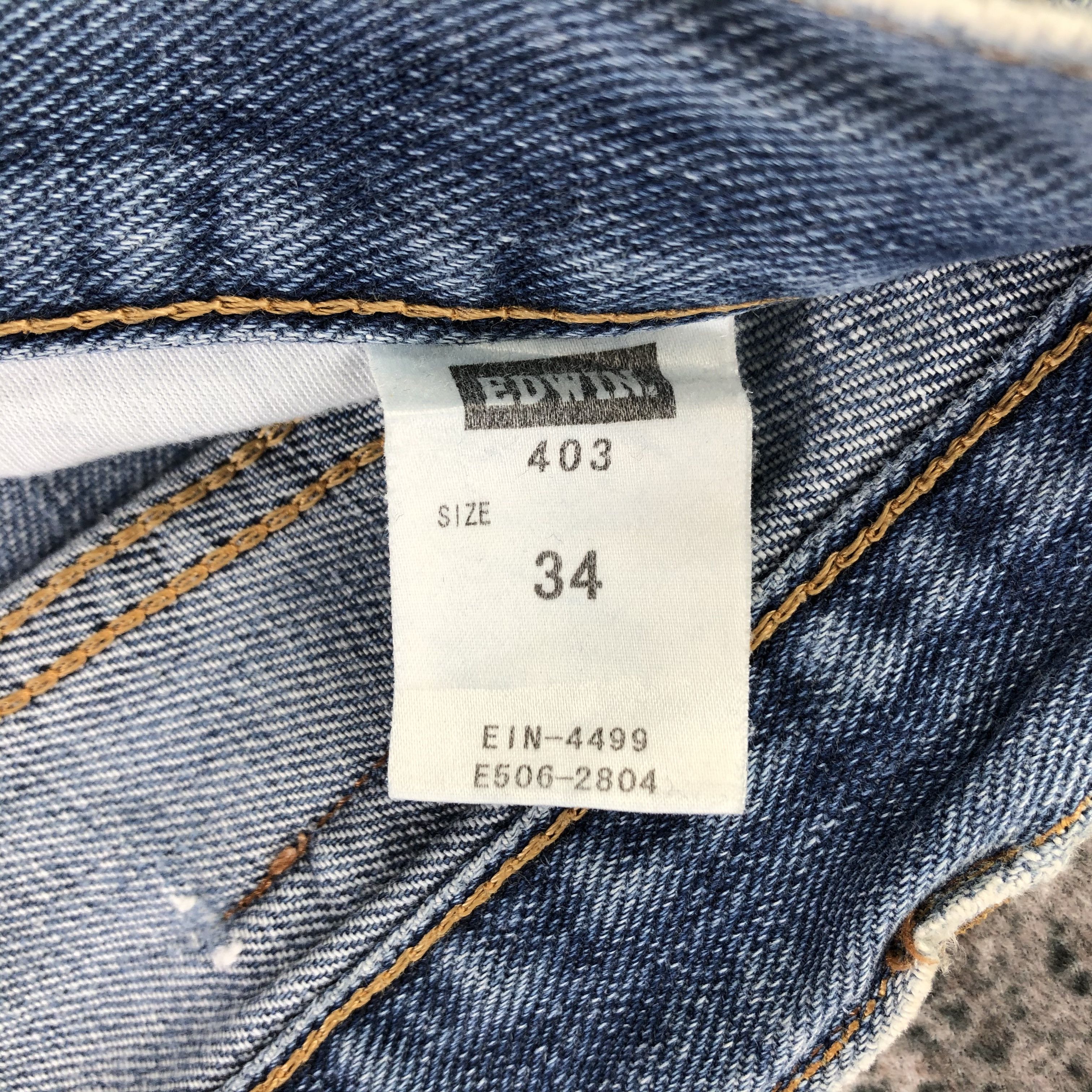 Edwin Vintage Edwin 403 Jeans Medium Wash Denim KJ1898 Size US 34 / EU 50 - 11 Thumbnail