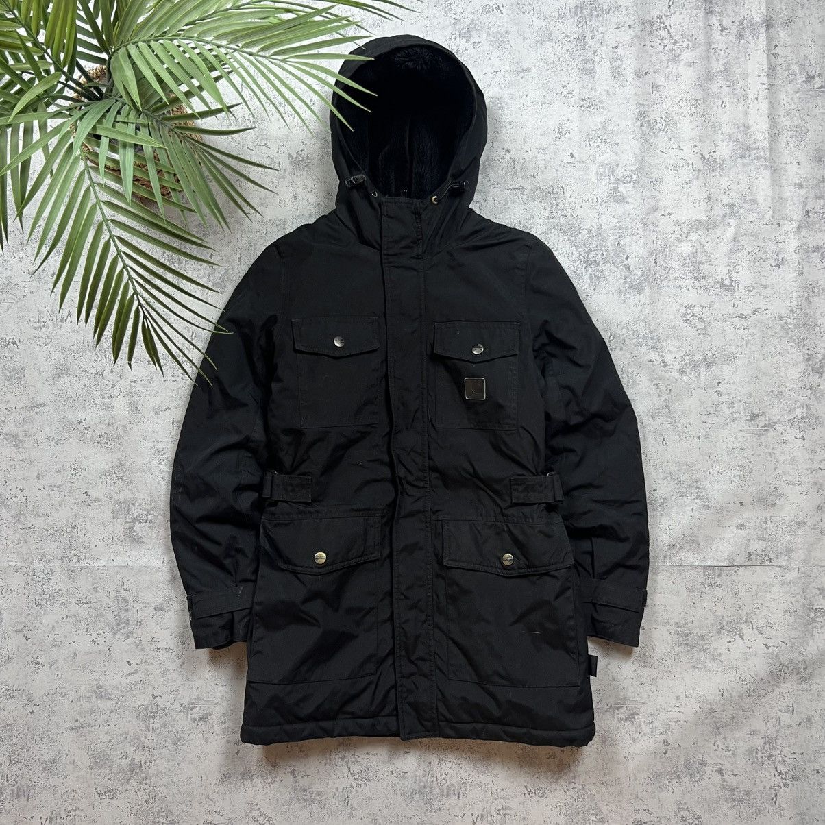 Carhartt 00s Carhartt Fur Vintage Hooded Parka Winter Jacket Size US S / EU 44-46 / 1 - 1 Thumbnail
