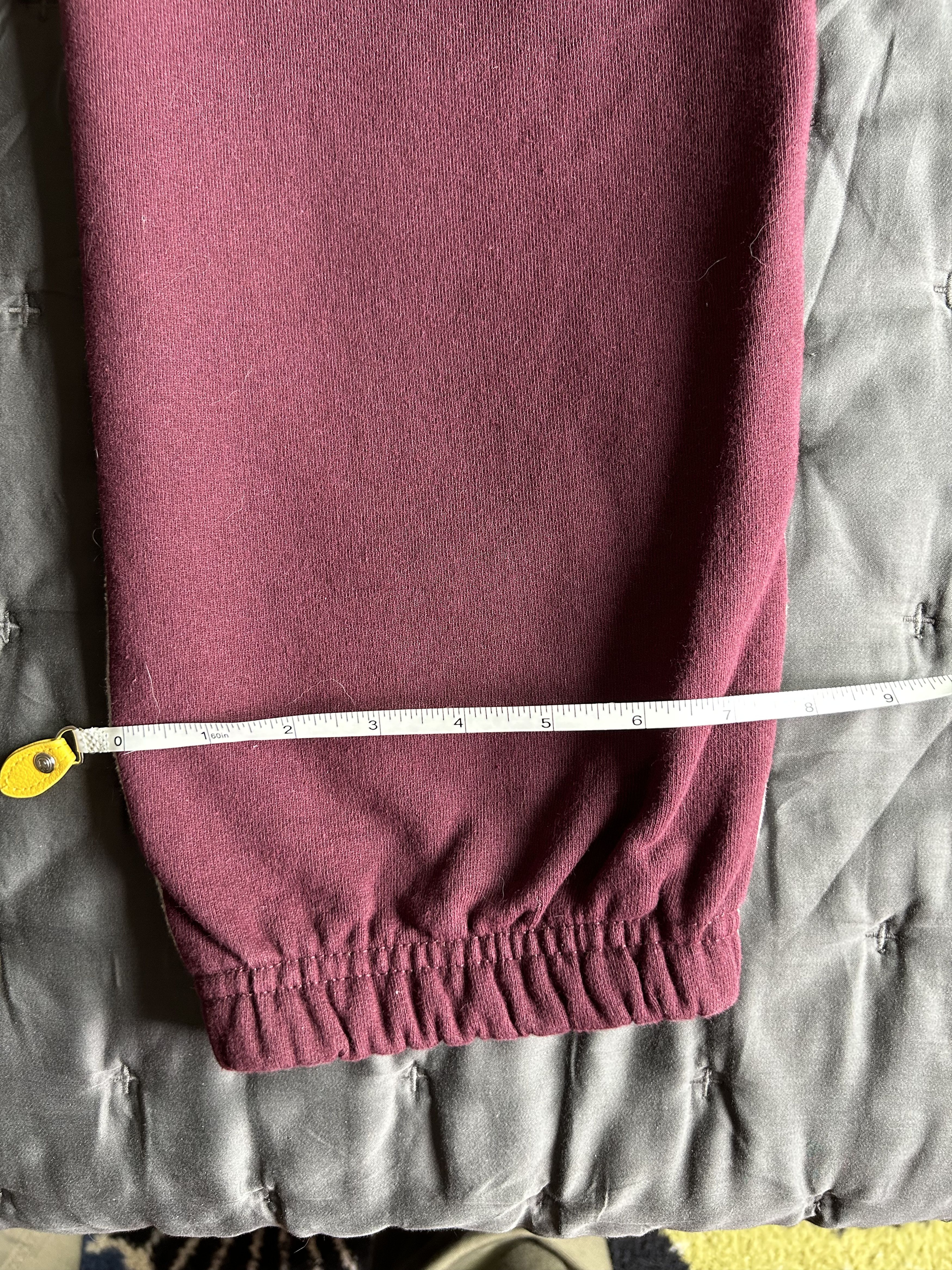 Noah Color Block Sweatpants XL Extra Large Maroon / Grey EUC Size US 36 / EU 52 - 7 Thumbnail