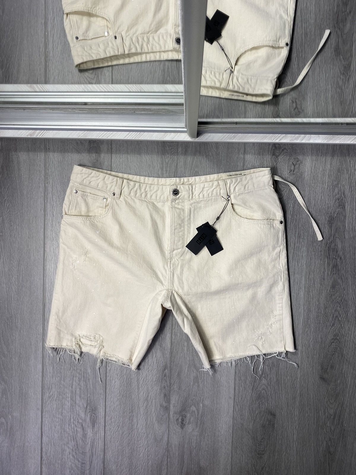 Kith RRP $175 New Kith Columbus Denim Distressed Shorts Size US 38 / EU 54 - 1 Thumbnail