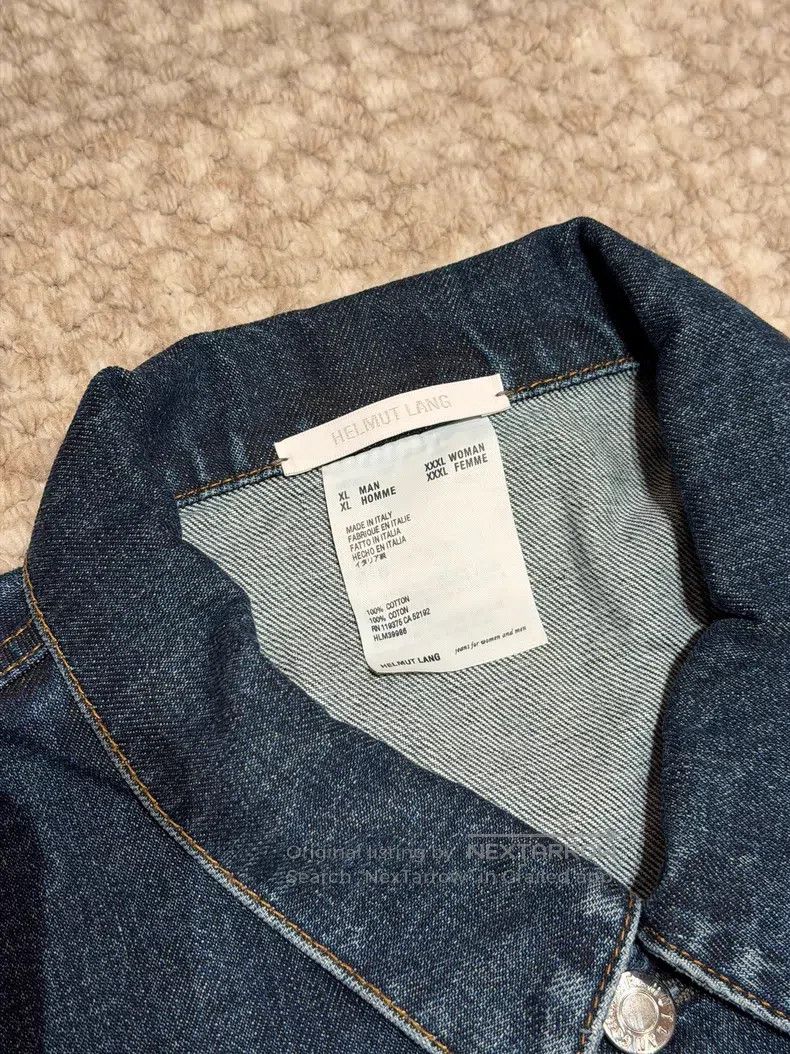 Helmut Lang Helmut Lang Washed Blue Denim Jacket Size US XL / EU 56 / 4 - 5 Thumbnail