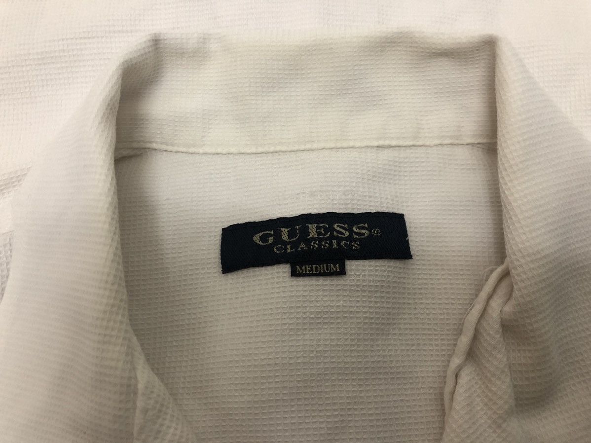 Guess × Vintage GUESS CLASSIC OPEN COLLAR DOUBLE POCKET WAFFLE COTTON SHIRT Size US M / EU 48-50 / 2 - 12 Thumbnail