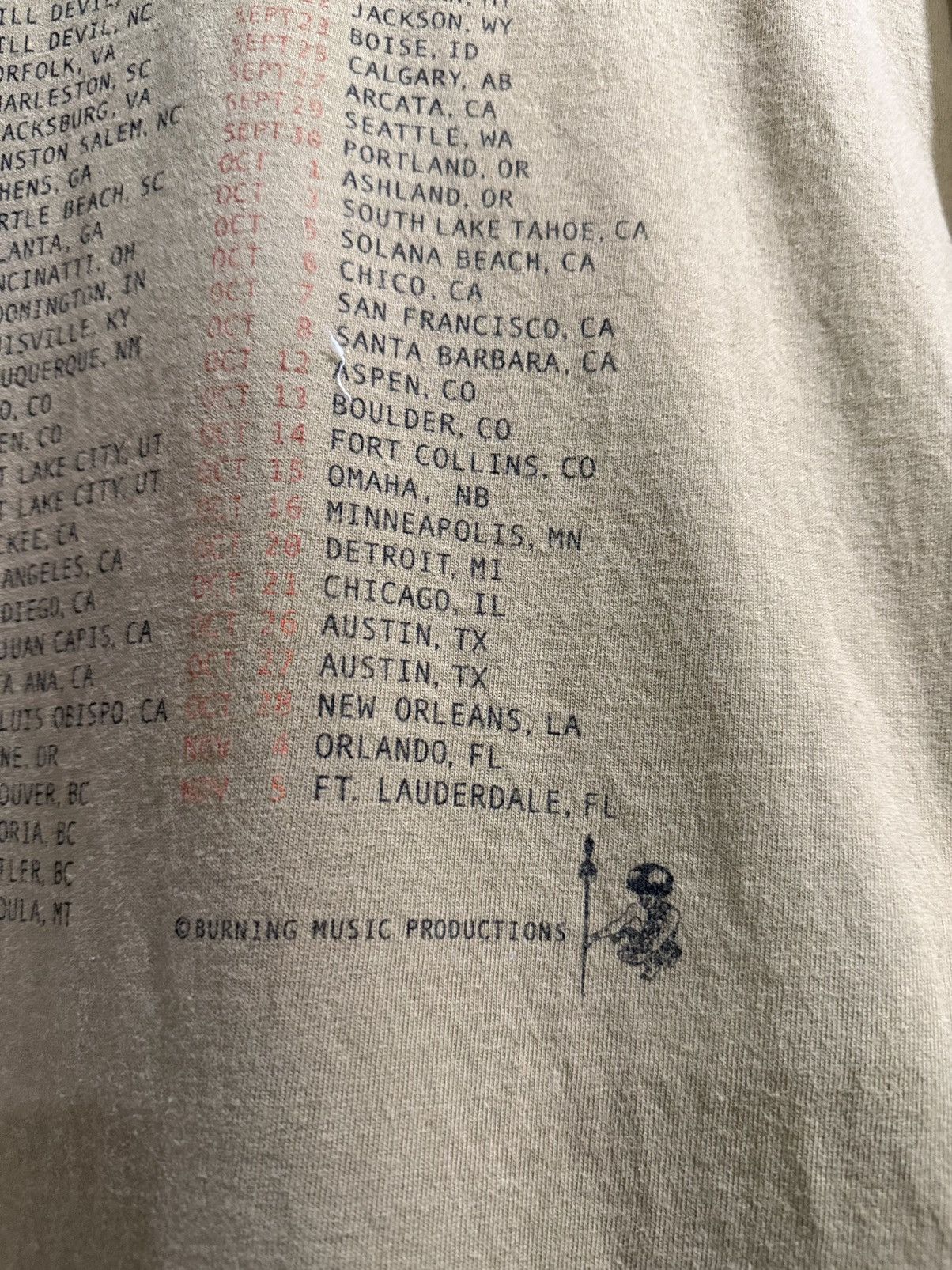 Band Tees × Vintage Vintage Burning Spear Calling Rastafari Tour Faded Tee Size US XL / EU 56 / 4 - 9 Thumbnail