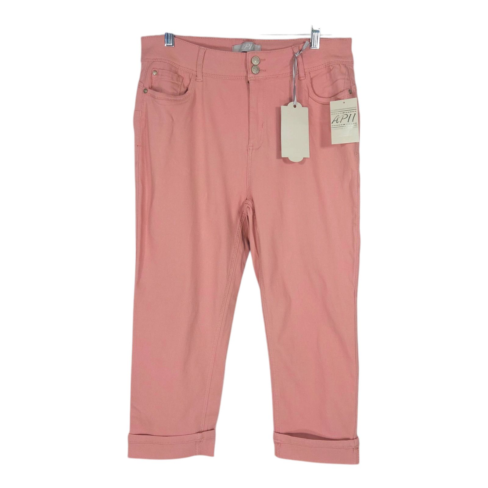 Other APII Sculpt Lift Cropped Pants Rose Pink 16 [30x21] NWT Size 30" / US 8 / IT 44 - 1 Thumbnail