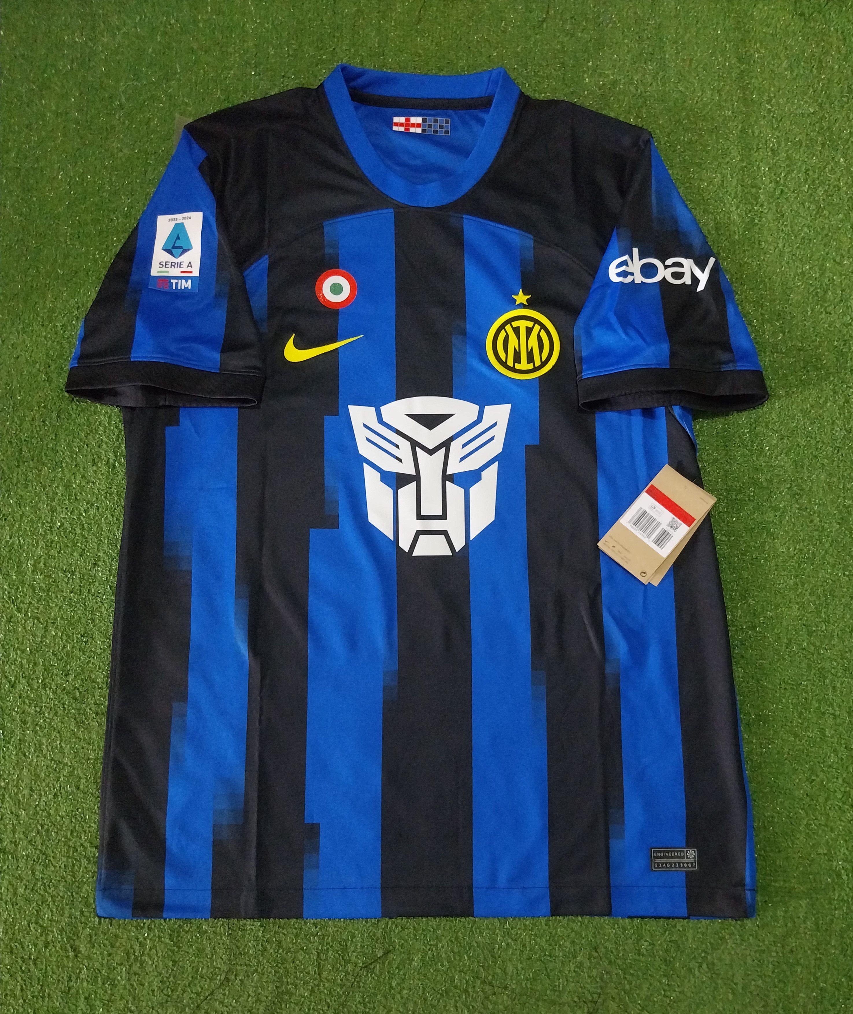 Nike Inter milan x transformers 23/24 barella jersey football | Grailed