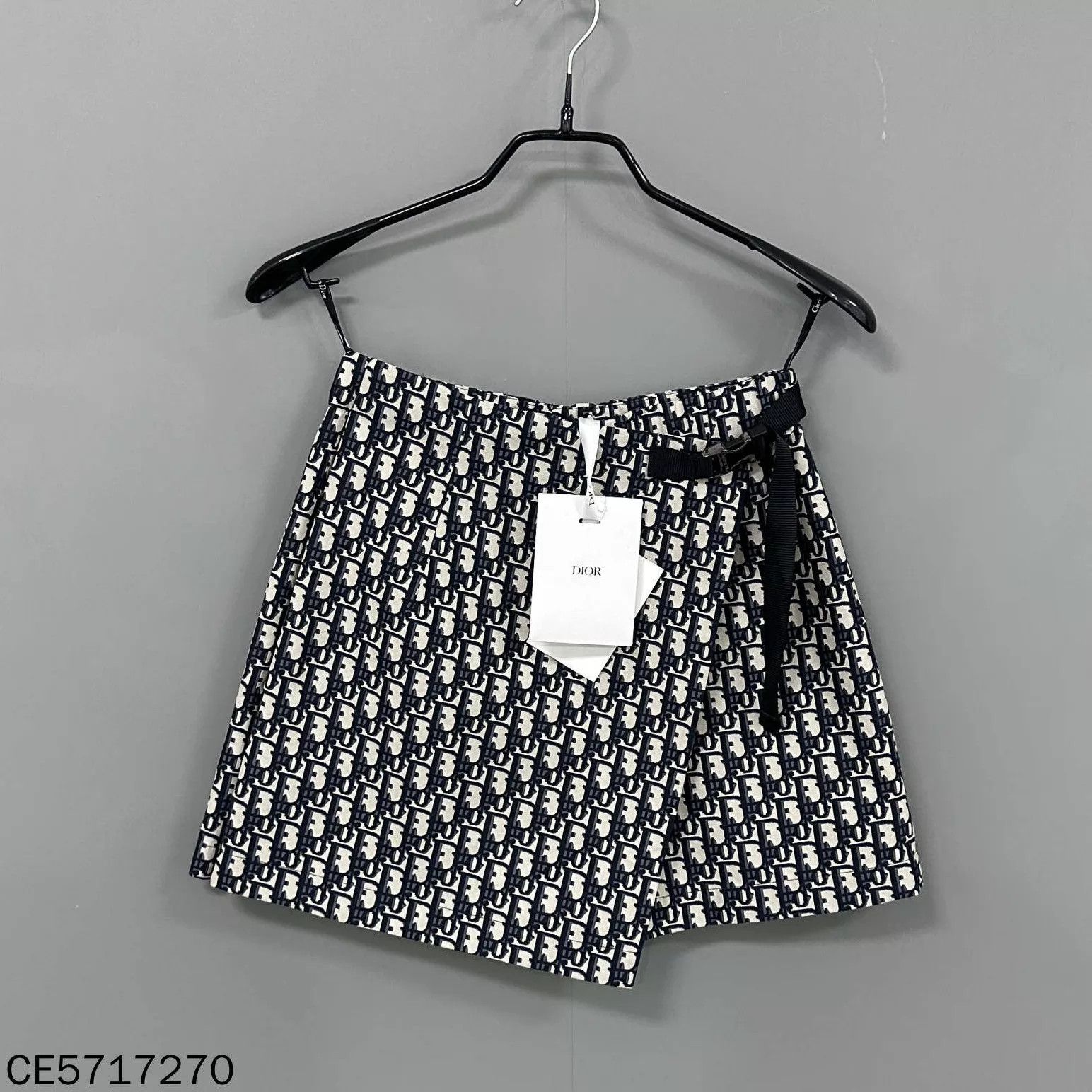 Dior Dior Women's New Blue Oblique Print Culottes 34 Size 25" / US 0 / IT 36 - 2 Thumbnail