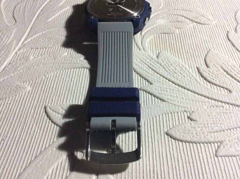 Armani Exchange Armina men's connected blue rubber strap watch Size ONE SIZE - 5 Thumbnail