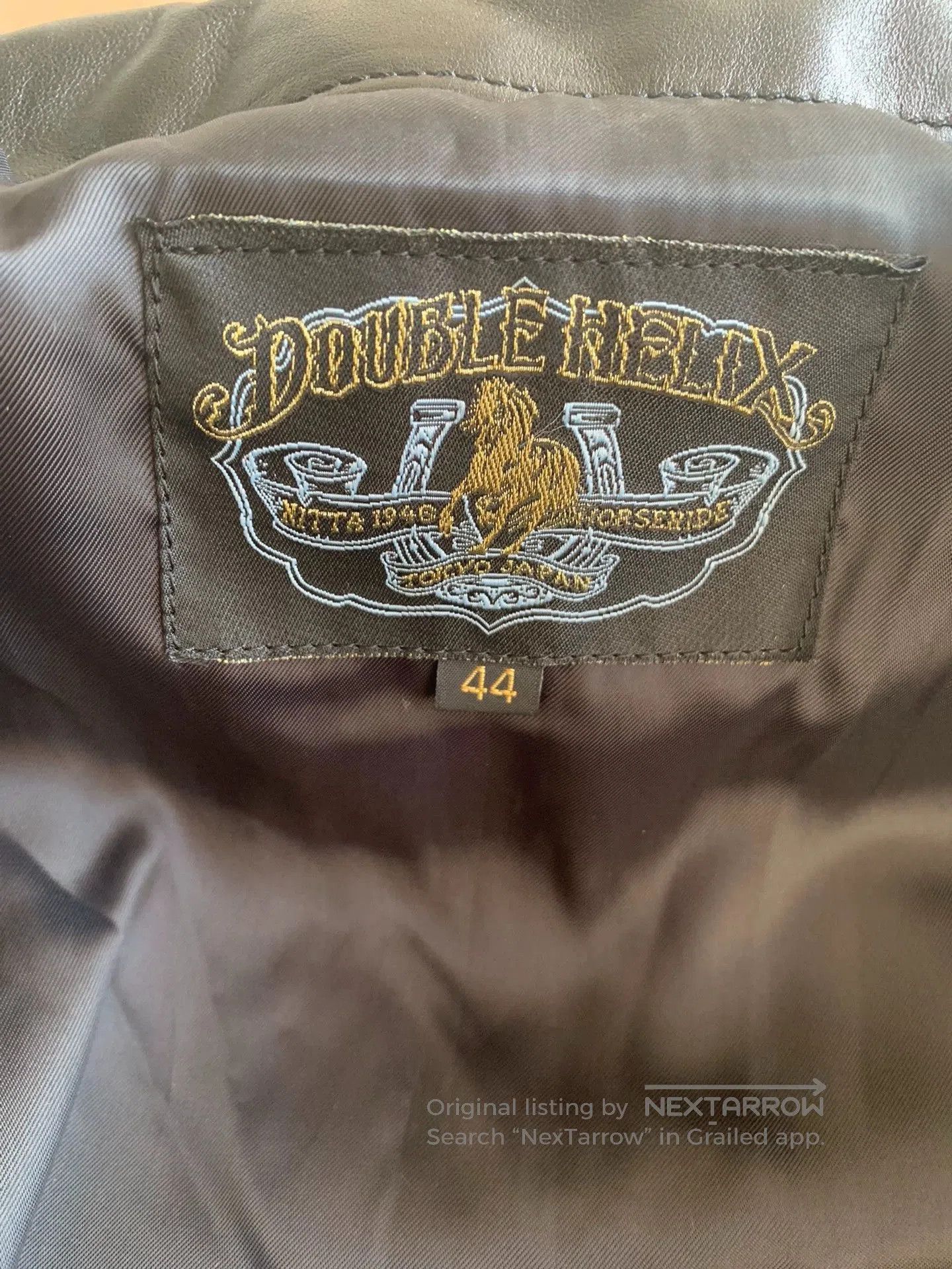 DOUBLE HELIX Black Leather Jacket . Size US S / EU 44-46 / 1 - 4 Thumbnail