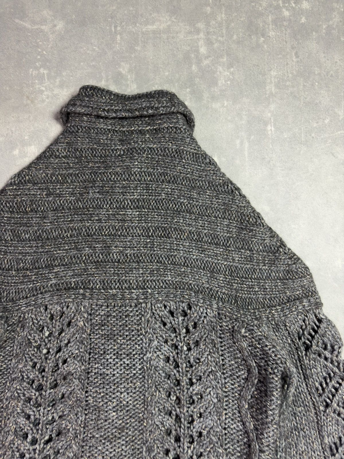 Just Cavalli 00s Just Cavalli Wool Heavy Metallic Fades Cardigan Knit 42 Size M / US 6-8 / IT 42-44 - 18 Thumbnail
