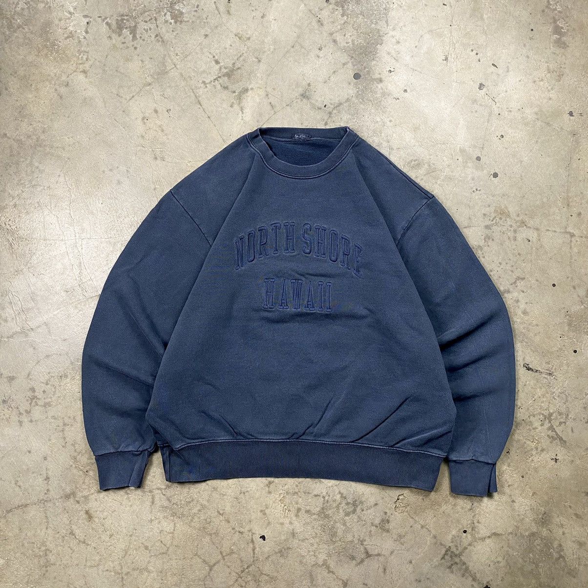 Vintage y2k Northshore Hawaii Washed Heavyweight Crewneck Size US L / EU 52-54 / 3 - 1 Thumbnail