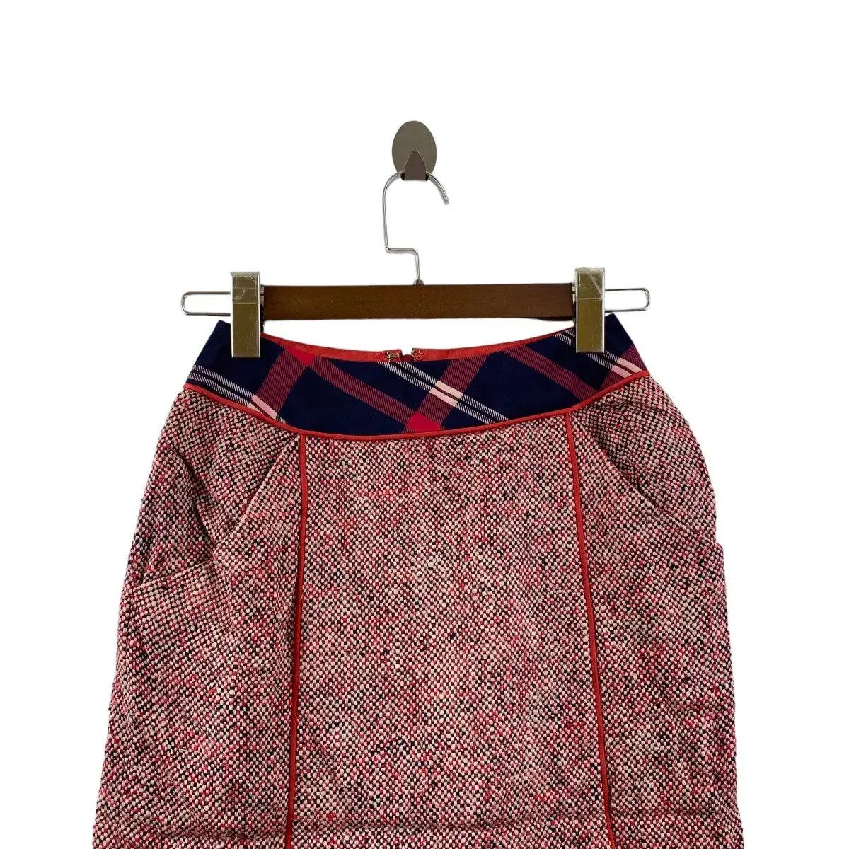 Chanel Vintage CHANEL BOUTIQUE Gingham Shepherd Maxi Skirt Bottom Size 24" / US 00 / IT 34 - 4 Thumbnail