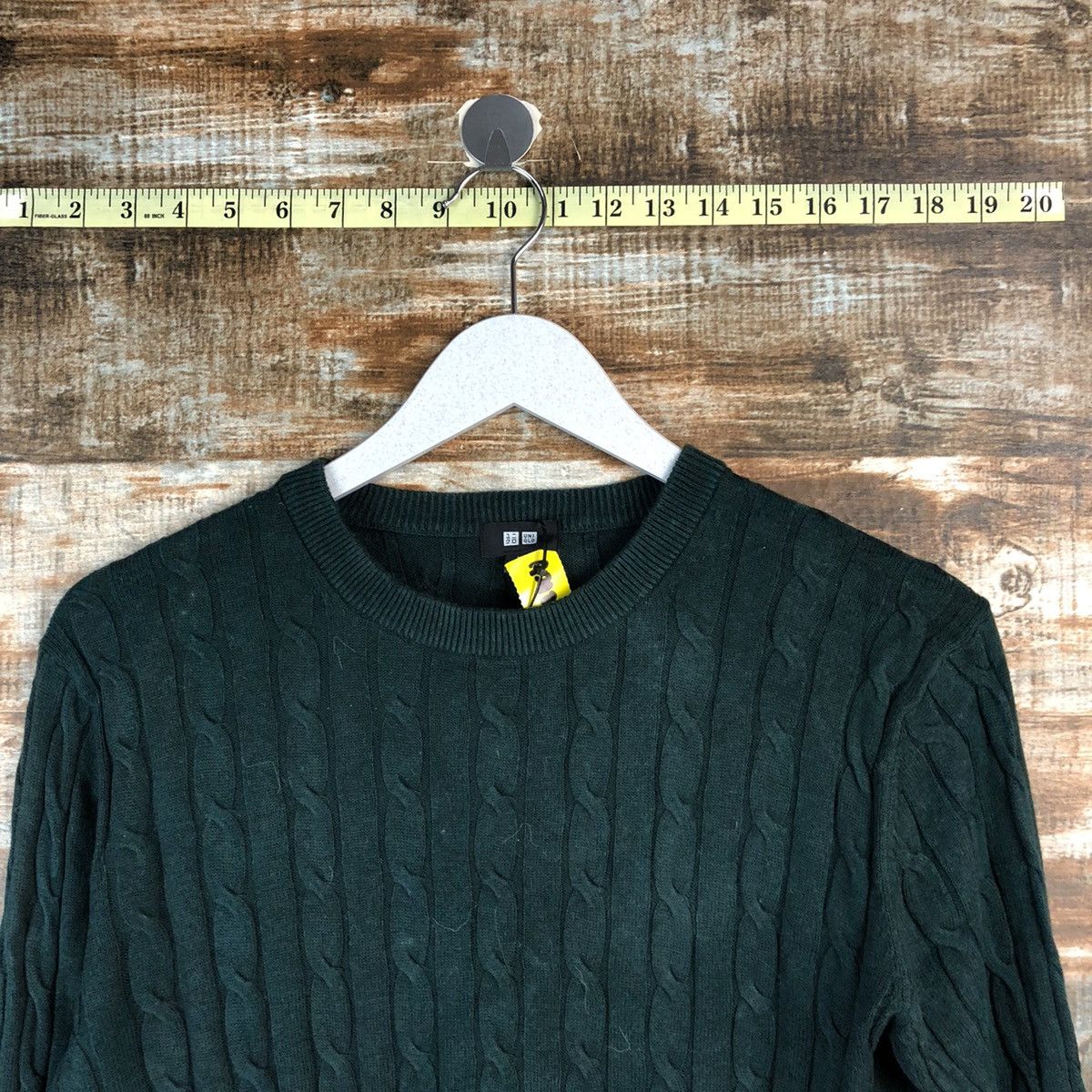 Homespun Knitwear × Japanese Brand Uniqlo japan Green cable Knitwear #A2181 Size M / US 6-8 / IT 42-44 - 4 Thumbnail