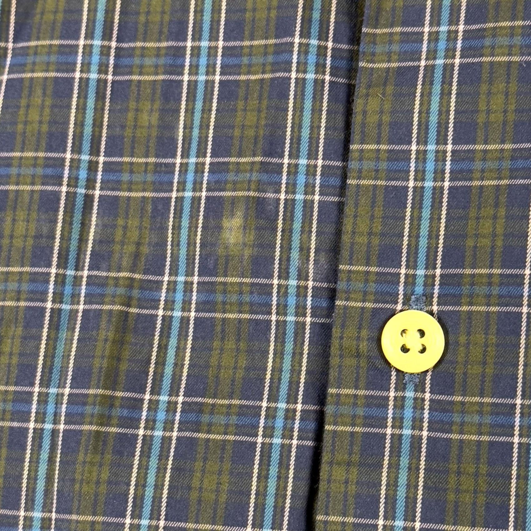 Peter Millar Peter Millar Shirt Mens XL Blue Green Plaid Long Sleeve Button Down Stretch Size US XL / EU 56 / 4 - 5 Thumbnail
