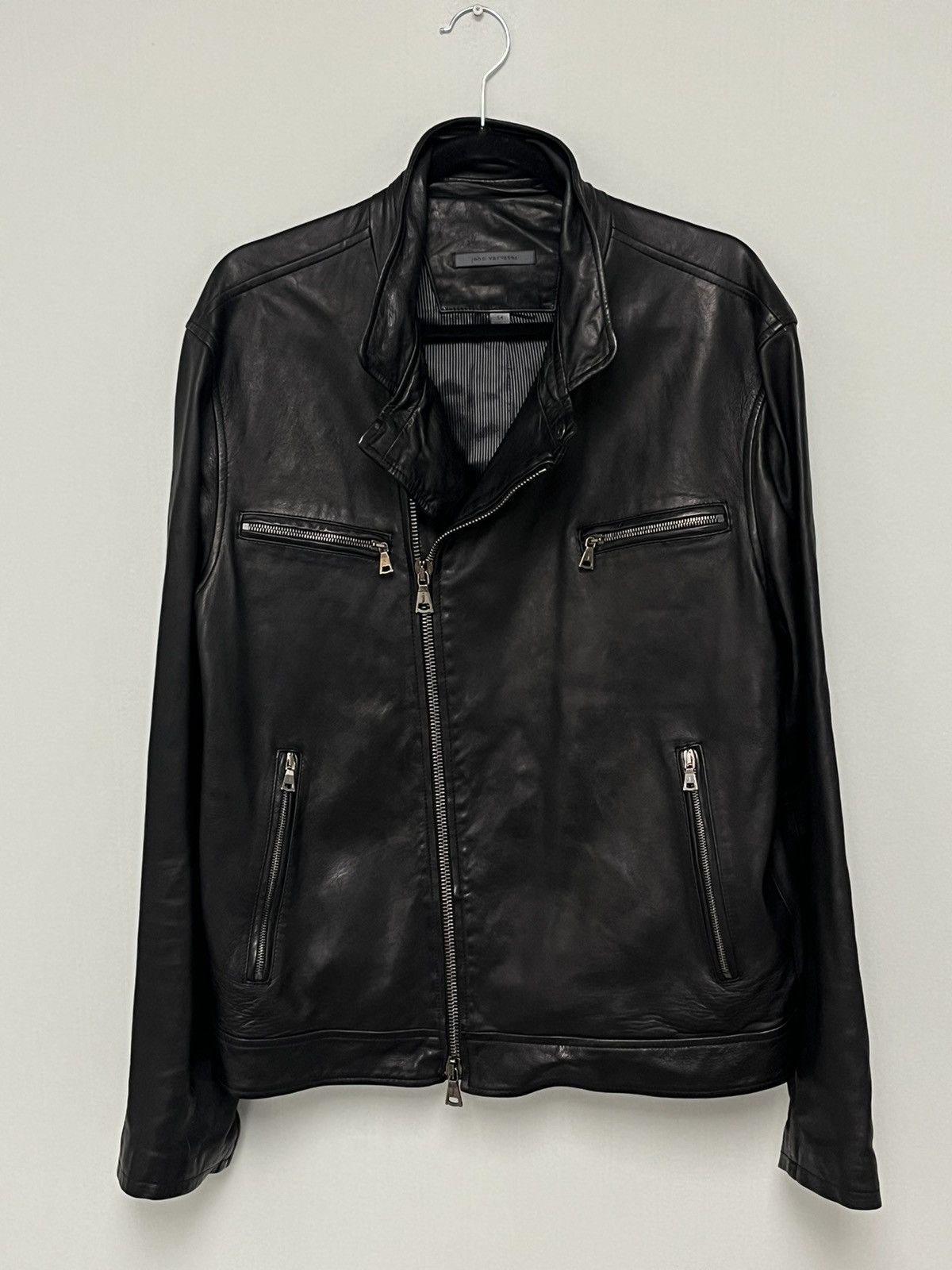 John Varvatos Leather Moto jacket. 54 Size US L / EU 52-54 / 3 - 14 Thumbnail