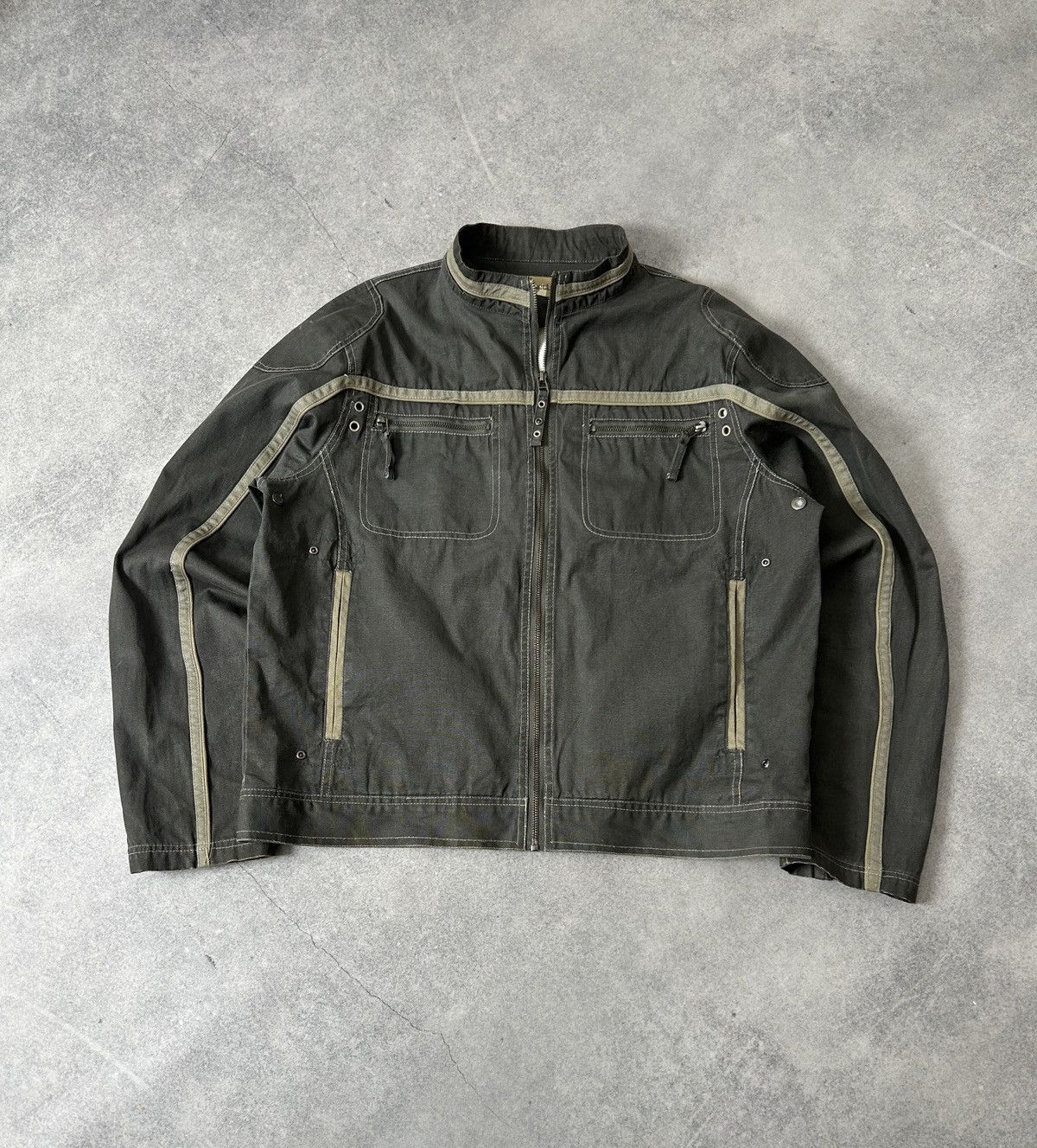 Japanese Brand Vintage D2 biker jacket mens y2k size L Size US L / EU 52-54 / 3 - 2 Thumbnail