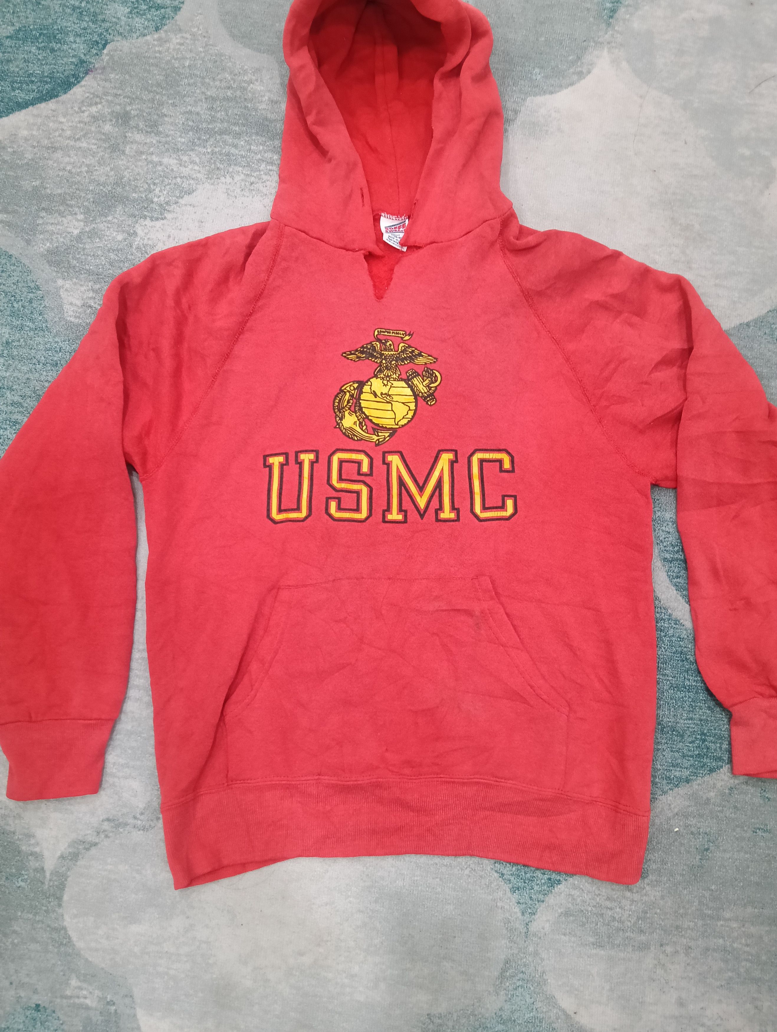 Vintage Vintage 80s USMC Hoodie Size US M / EU 48-50 / 2 - 2 Thumbnail