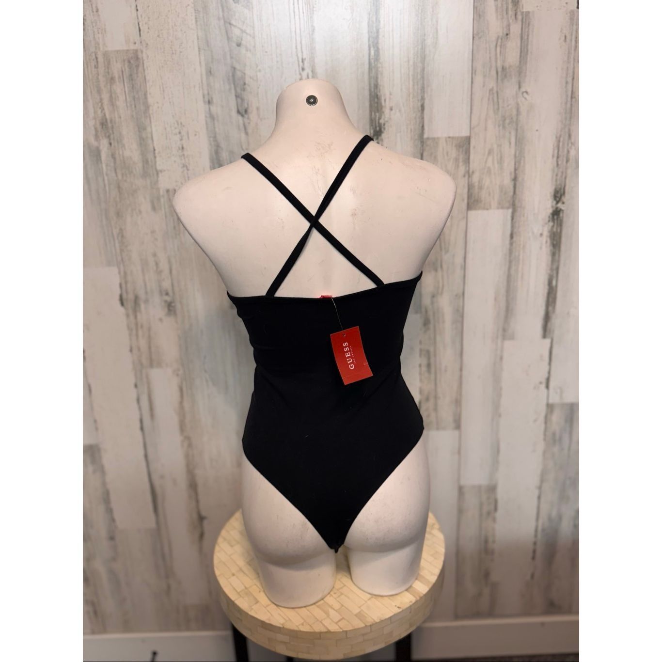 Guess Guess Black Lace-Up Bodysuit Size M Size M / US 6-8 / IT 42-44 - 2 Thumbnail