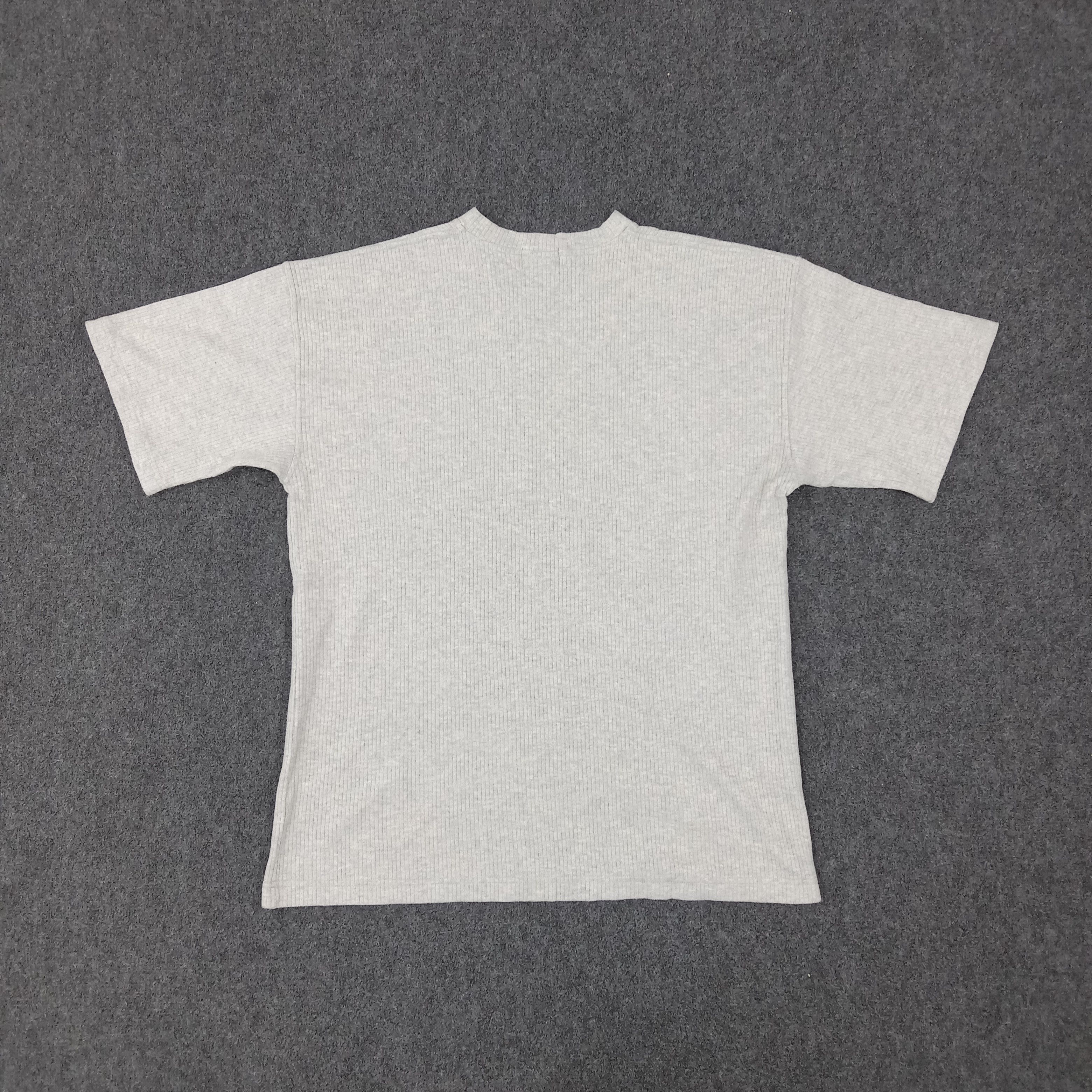 Vintage × Yves Saint Laurent Yves Saint Laurent Corduroy Spell Out V Neck Tshirt Size US L / EU 52-54 / 3 - 5 Thumbnail