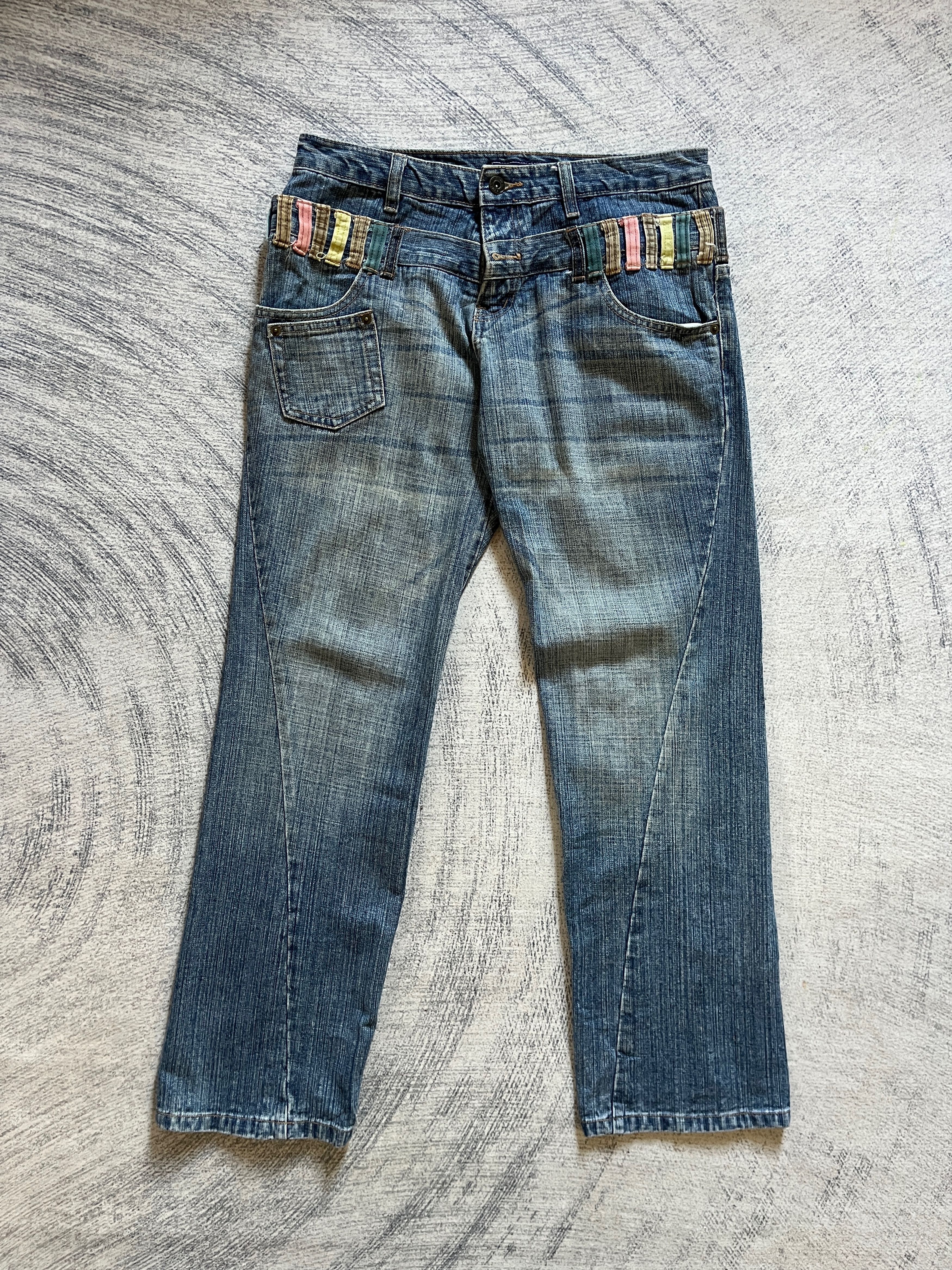 Japanese Brand AFT Jeans Double Waisted Denim Pants Size 32" / US 10 / IT 46 - 1 Thumbnail