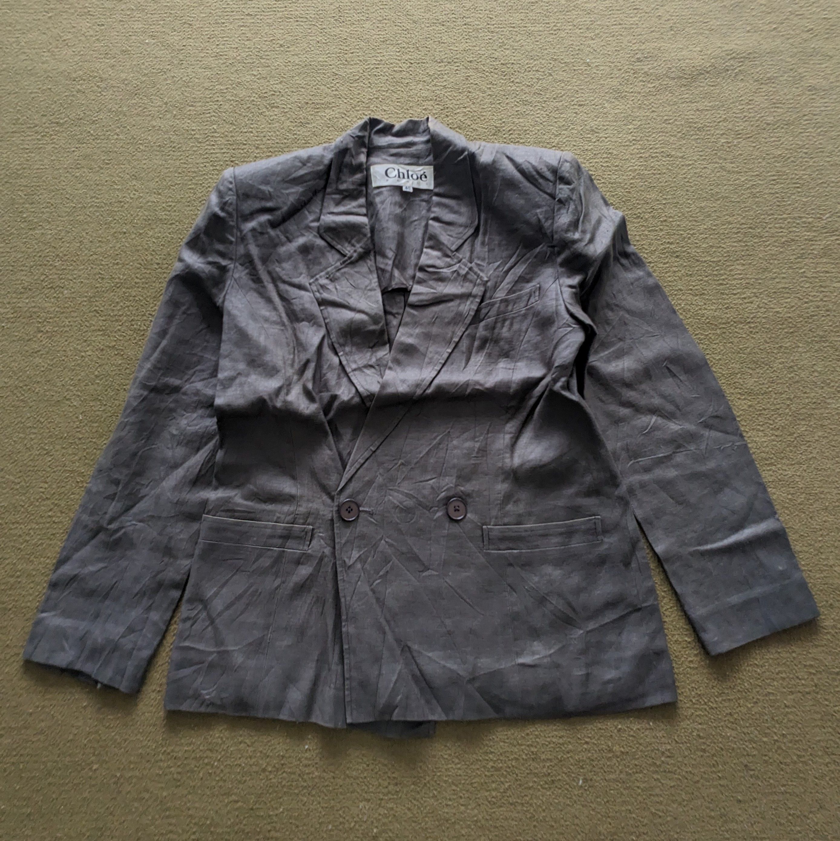 Vintage Vintage CHLOE Paris Fashion Designer Blazer Size 40S - 1 Thumbnail
