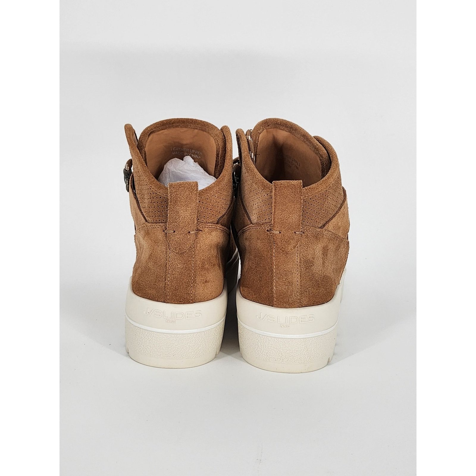 J/Slides J/Slides High-Top Faux Shearling & Suede Sneakers Size 8.5 Size US 8.5 / IT 38.5 - 6 Thumbnail