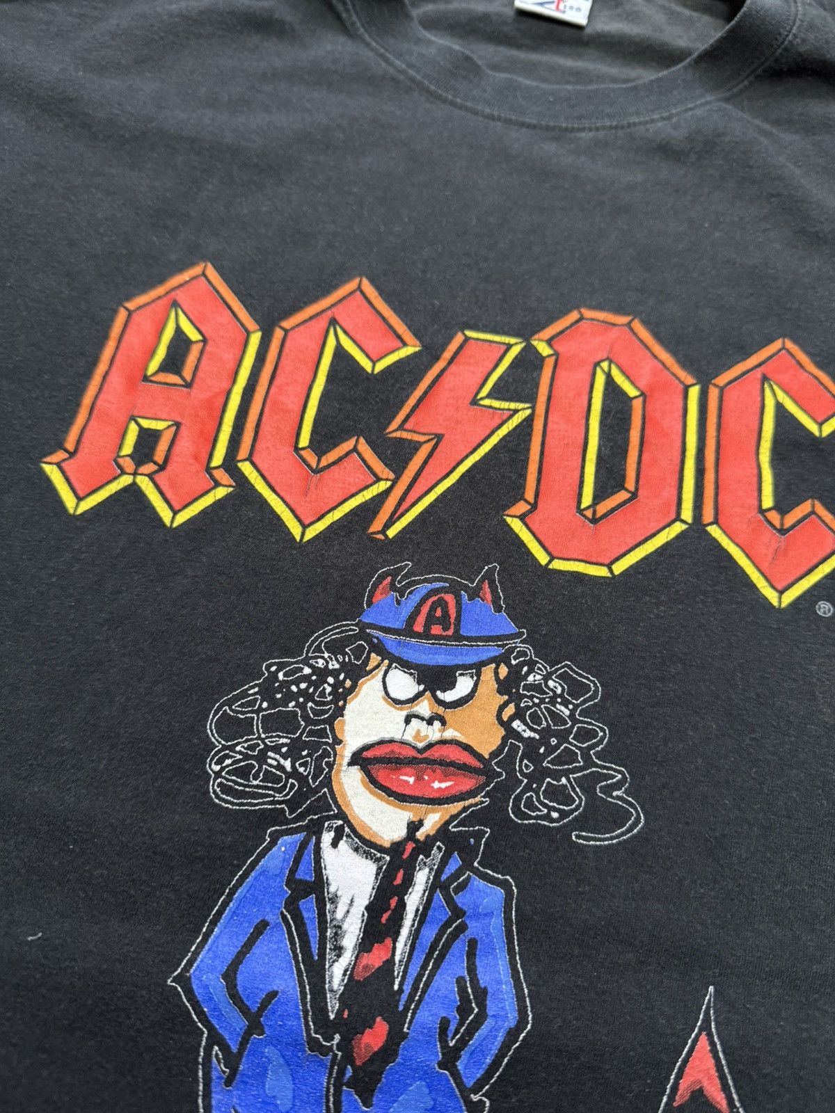 Band Tees Ac Dc 2000 Harder Than A Stone Vintage t Shirt Rock Band Size US XL / EU 56 / 4 - 5 Thumbnail