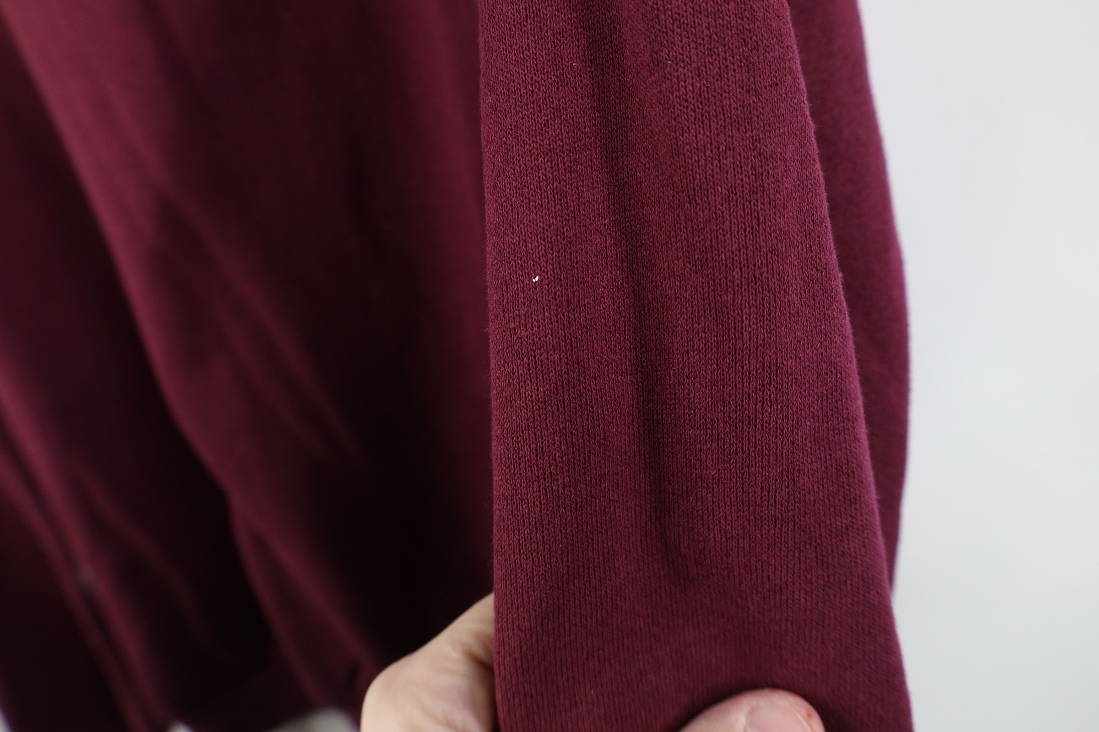 Vintage Vintage 90s Streetwear Crewneck Sweatshirt Burgundy USA Size US XL / EU 56 / 4 - 6 Thumbnail