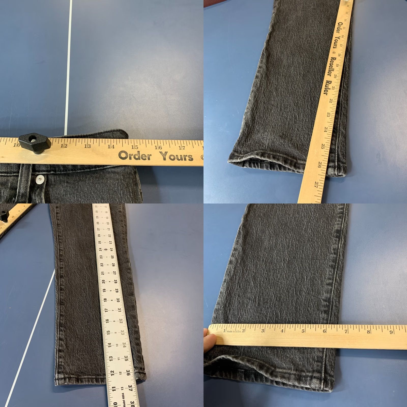 Madewell Madewell Tapered Womens 27 Black Perfect Jean Denim Size Fits 28x26 Faded Size 27" / US 4 / IT 40 - 9 Thumbnail