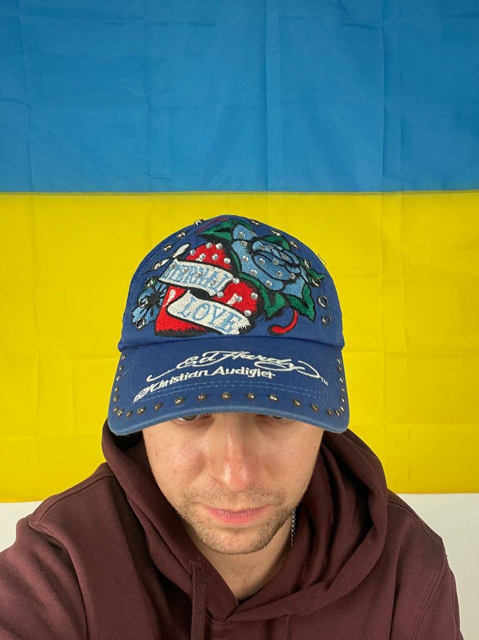 Ed Hardy Ed Hardy by Christian Audigier Eternal Love Cap Hat Y2K Size ONE SIZE - 1 Thumbnail
